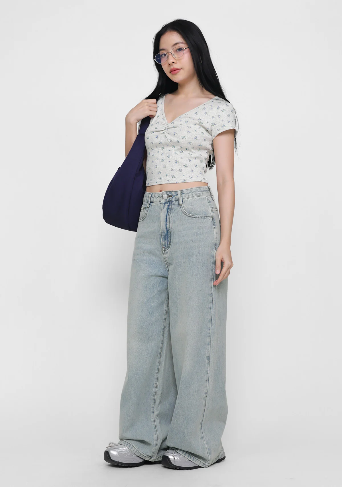 Daffodil Ruched Floral Top (Floral) - Image 5