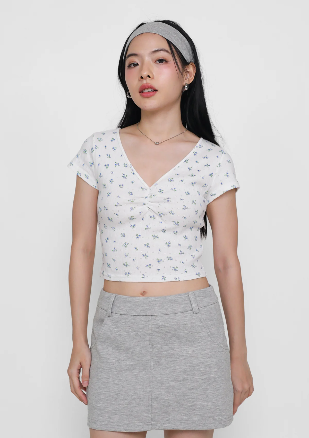 Daffodil Ruched Floral Top (Floral) - Image 9