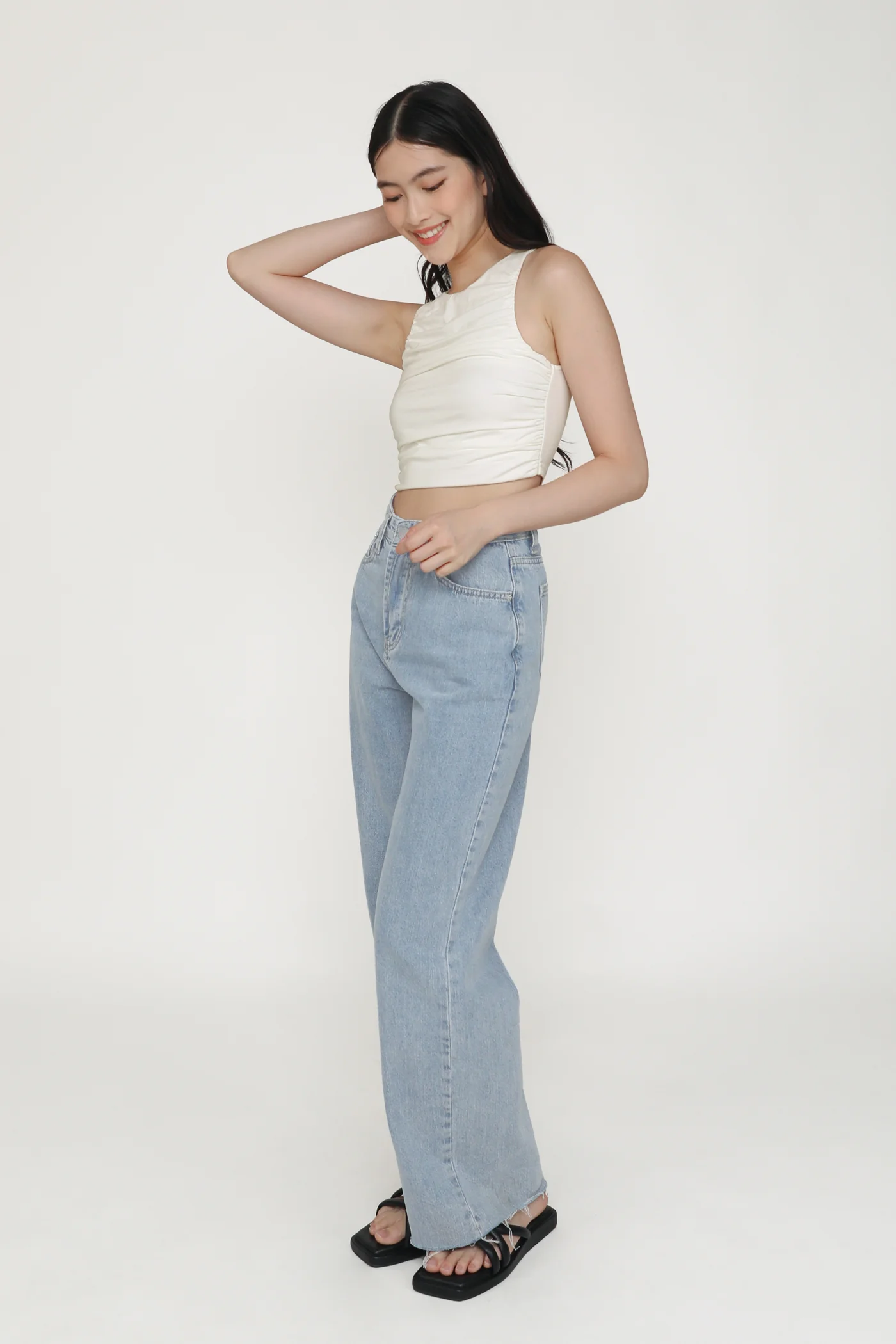 Dakota Ruched Jersey Top - Image 13
