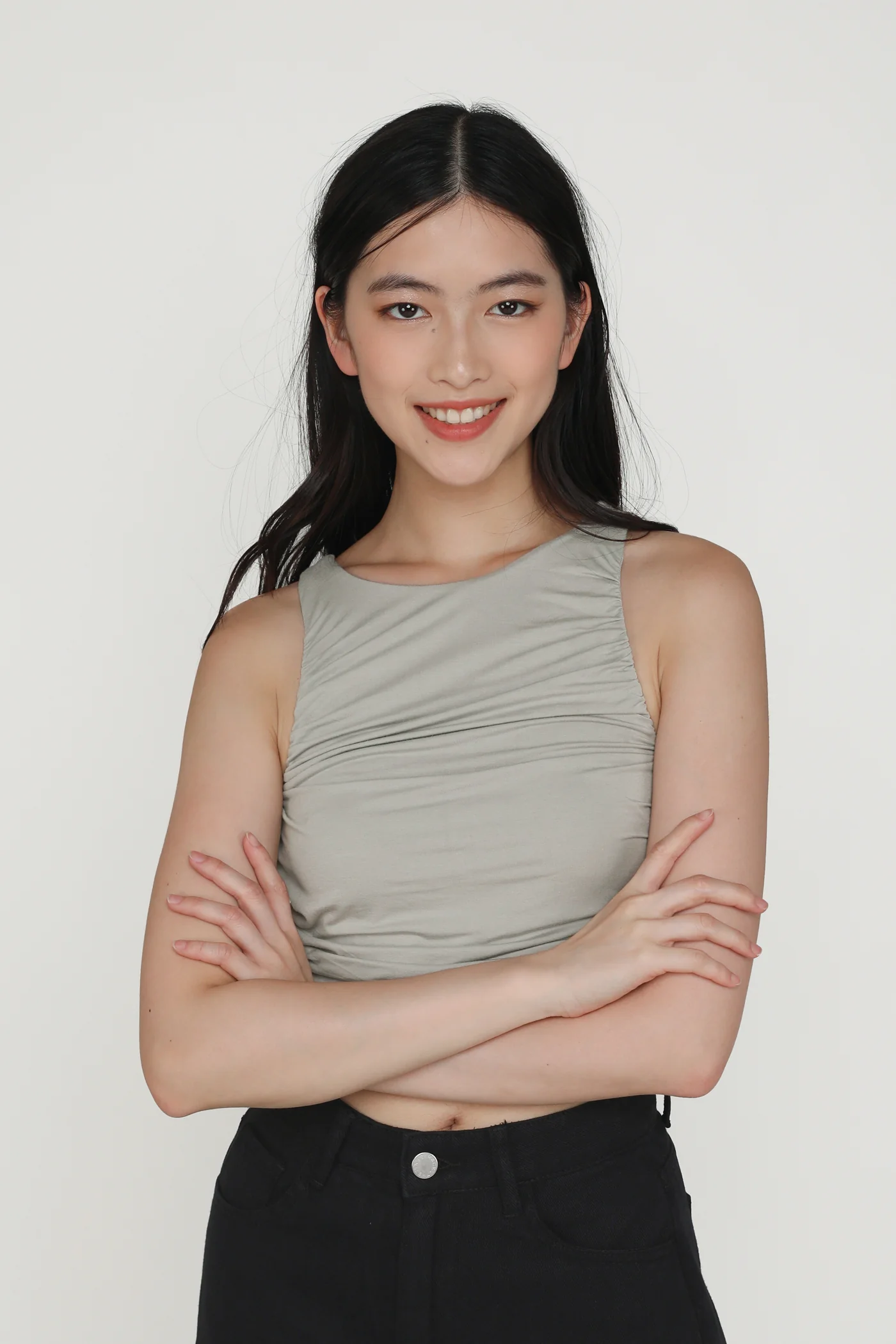 Dakota Ruched Jersey Top - Image 16