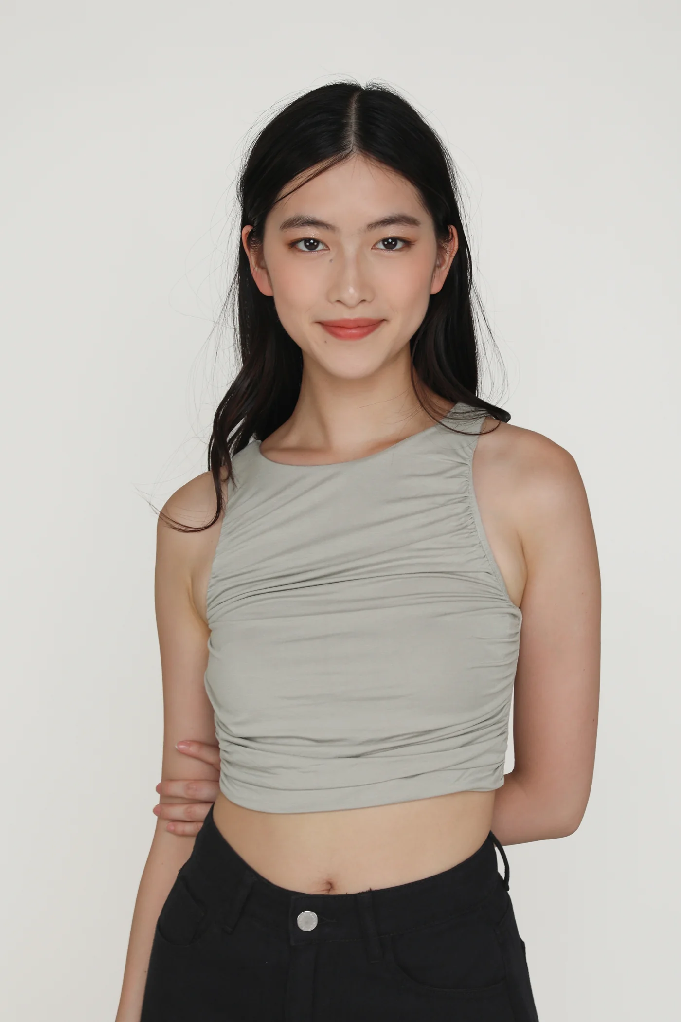 Dakota Ruched Jersey Top - Image 19