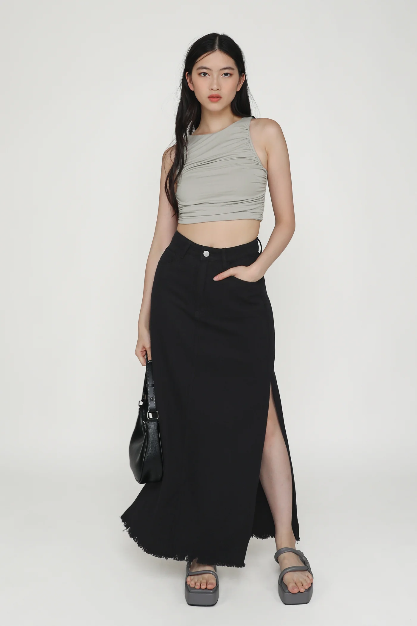 Dakota Ruched Jersey Top - Image 20