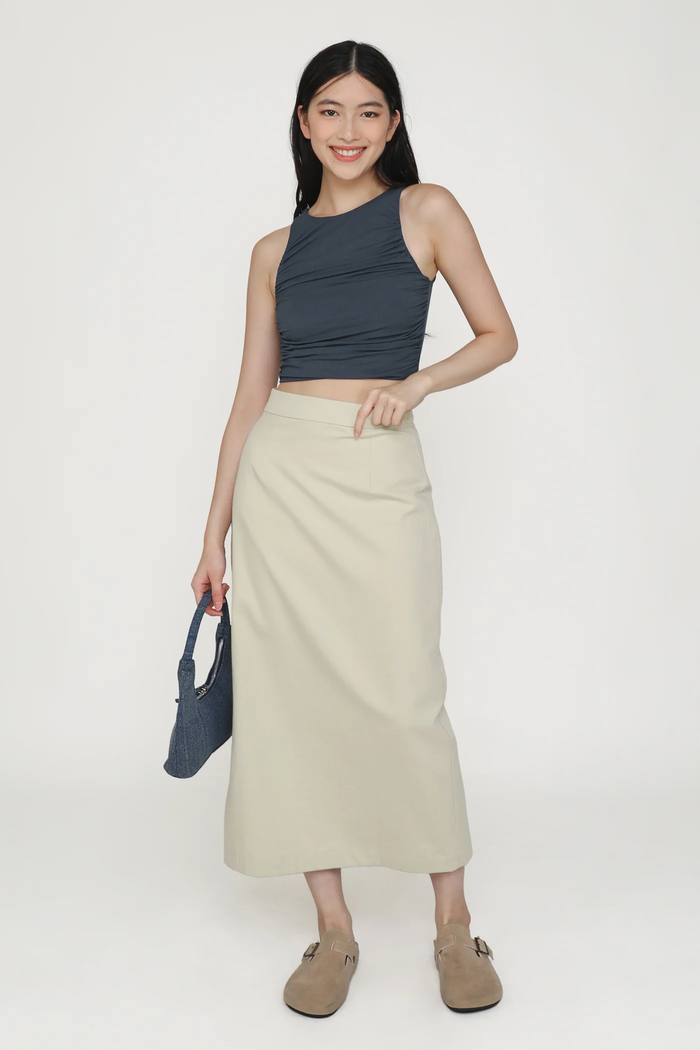 Dakota Ruched Jersey Top - Image 22