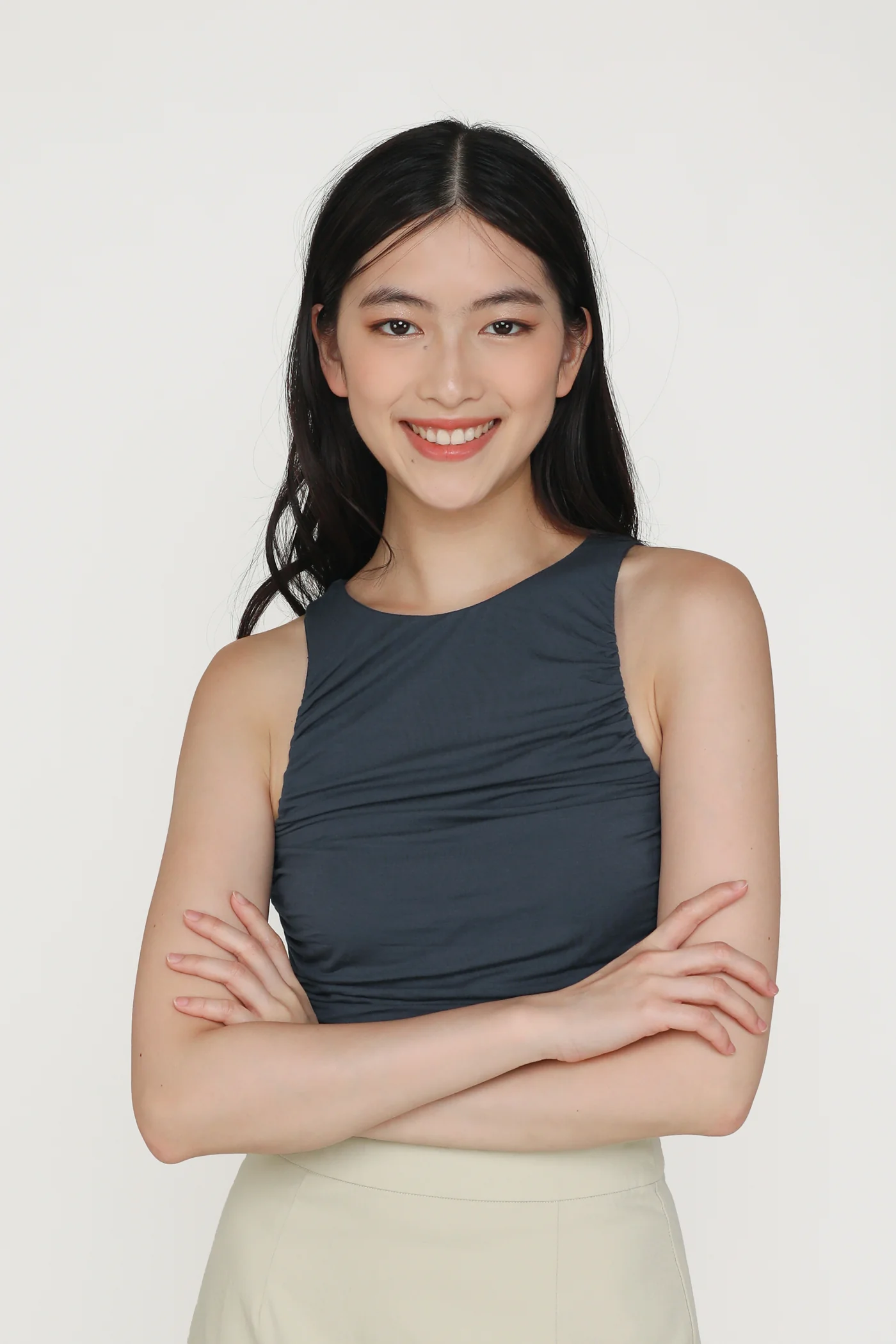 Dakota Ruched Jersey Top - Image 23