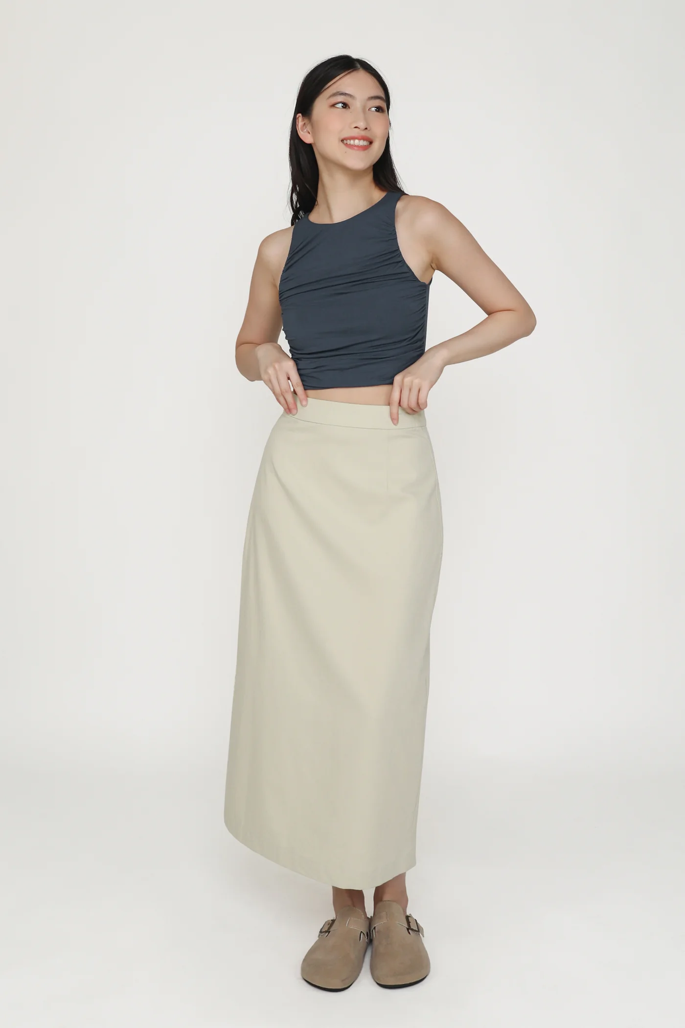 Dakota Ruched Jersey Top - Image 27