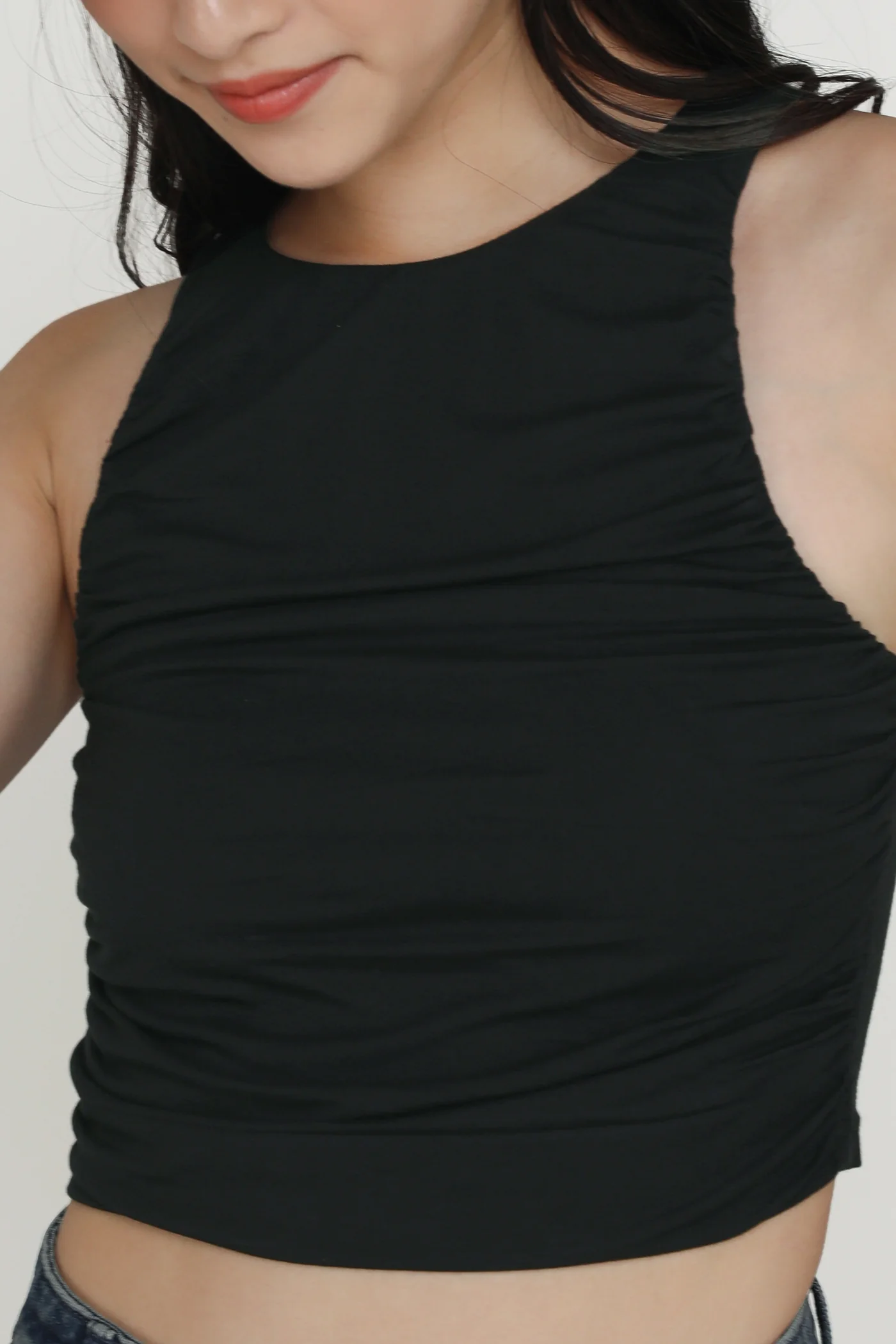 Dakota Ruched Jersey Top - Image 3