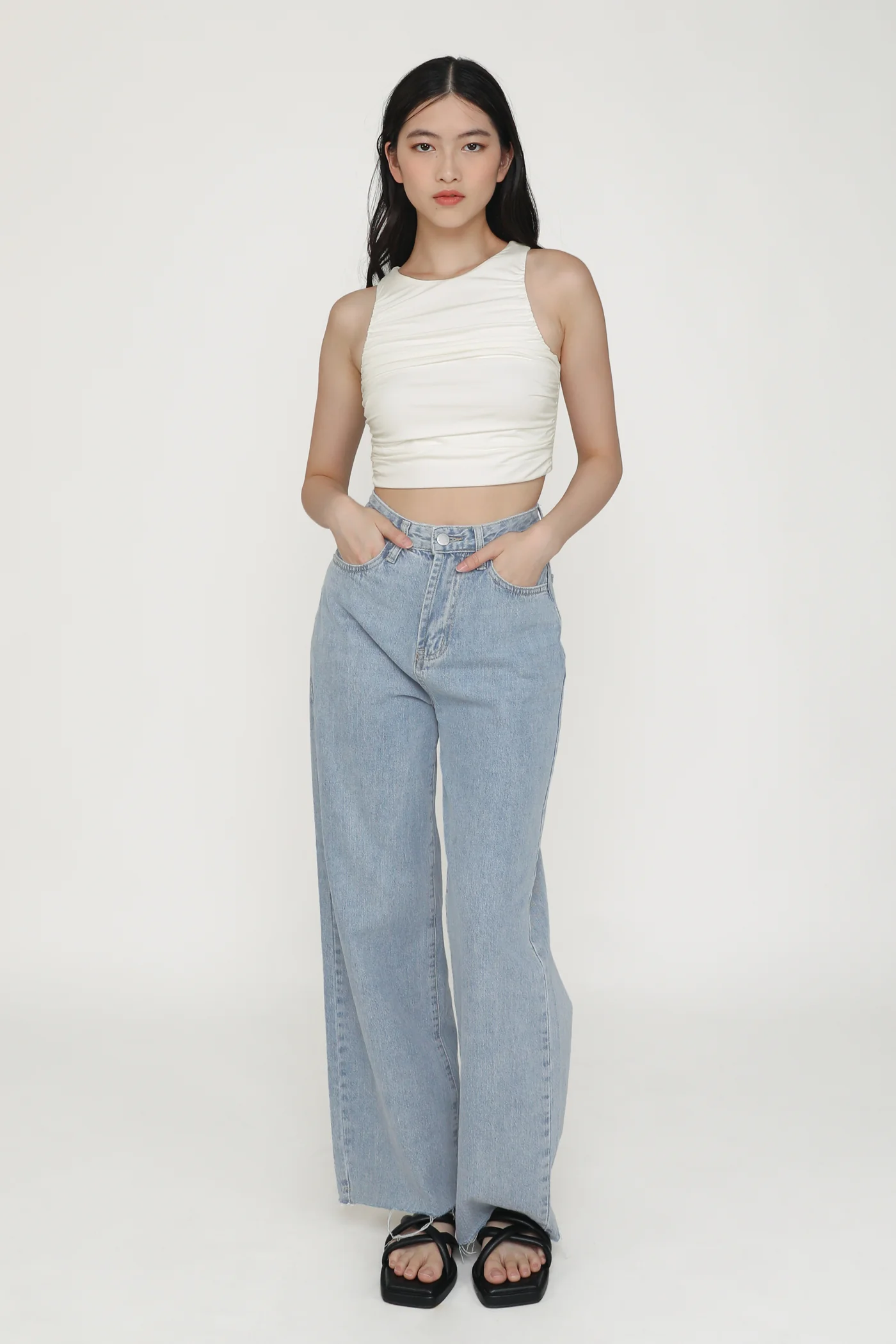 Dakota Ruched Jersey Top - Image 8