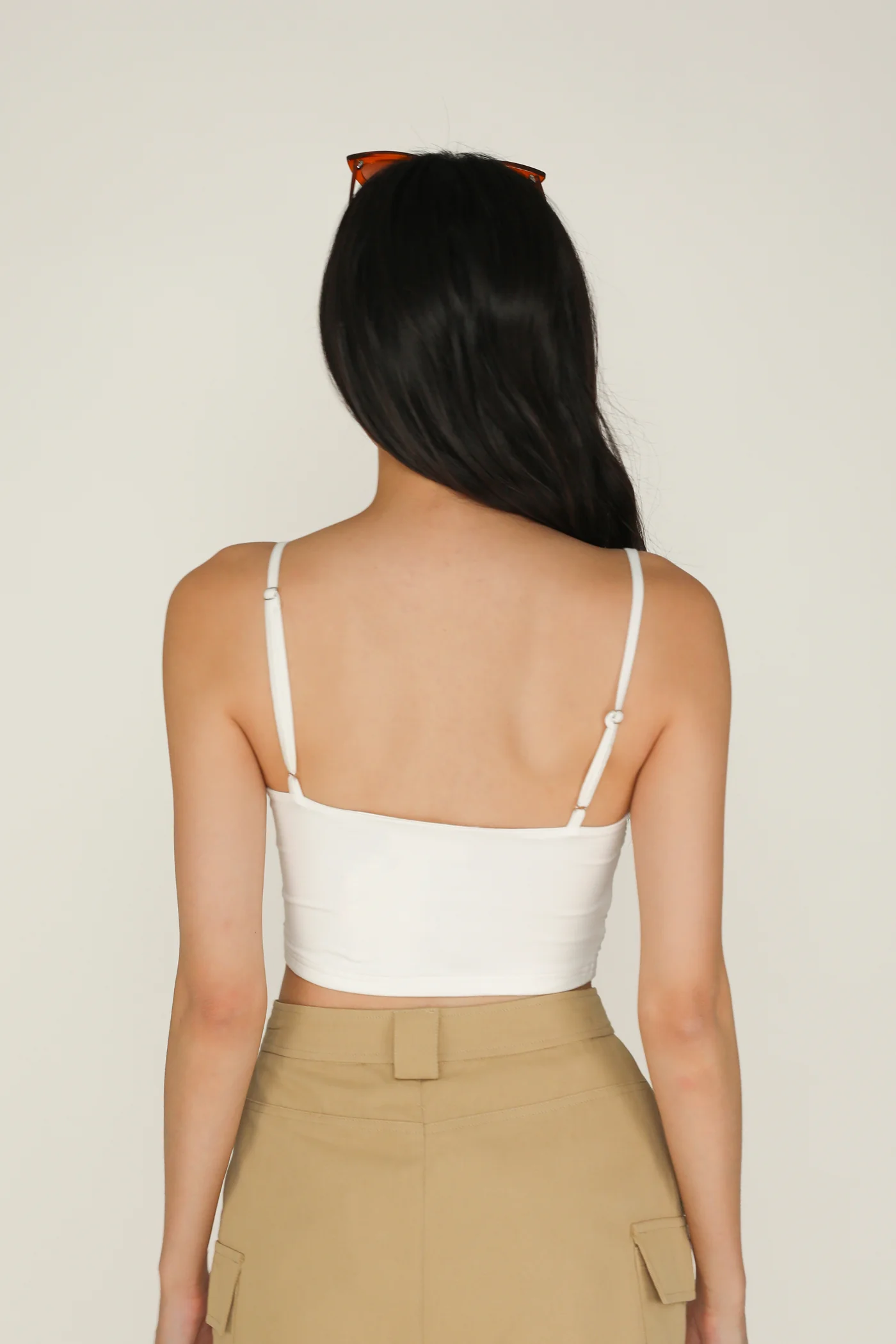 Darcey Asymmetrical Ruched Padded Top - Image 7