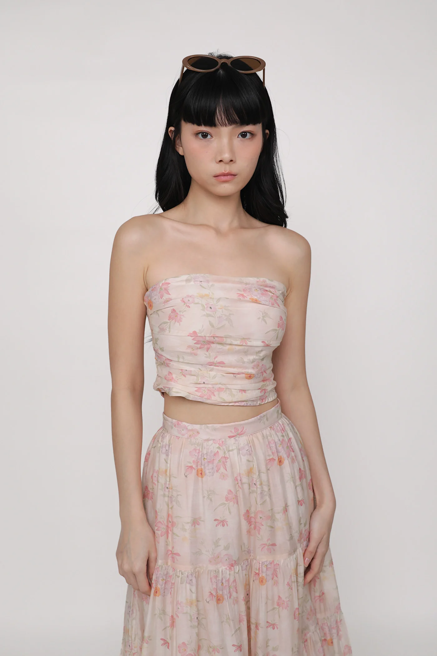 Darleen Ruched Tube Padded Top - Image 6