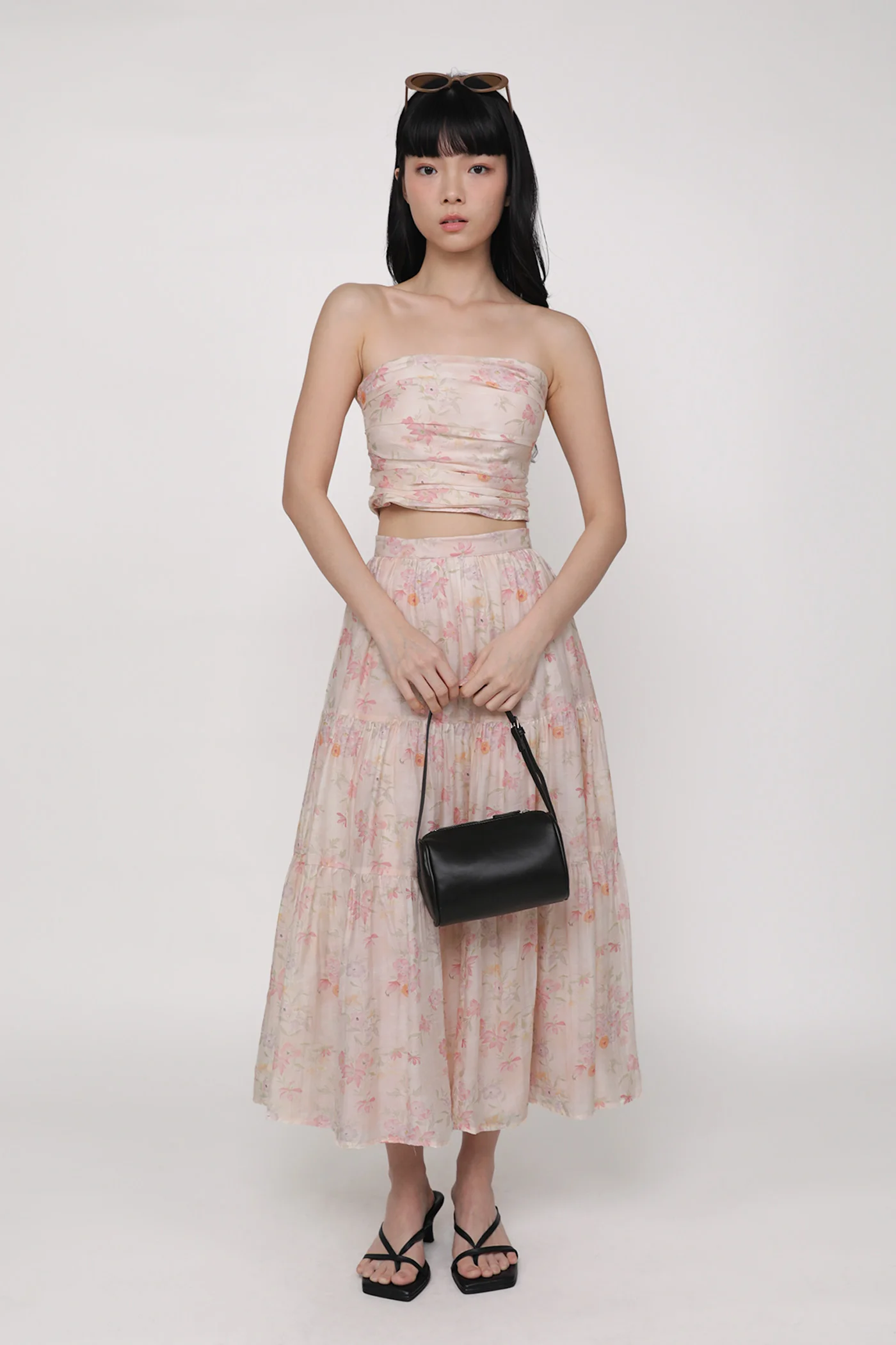 Darleen Ruched Tube Padded Top - Image 7