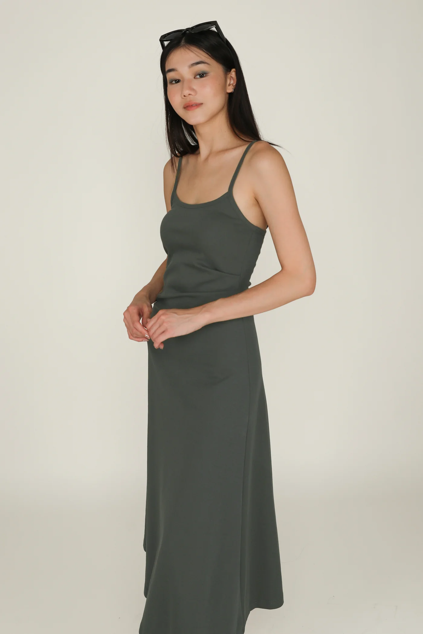 Davonne Ruched Side Flare Maxi Dress - Image 12