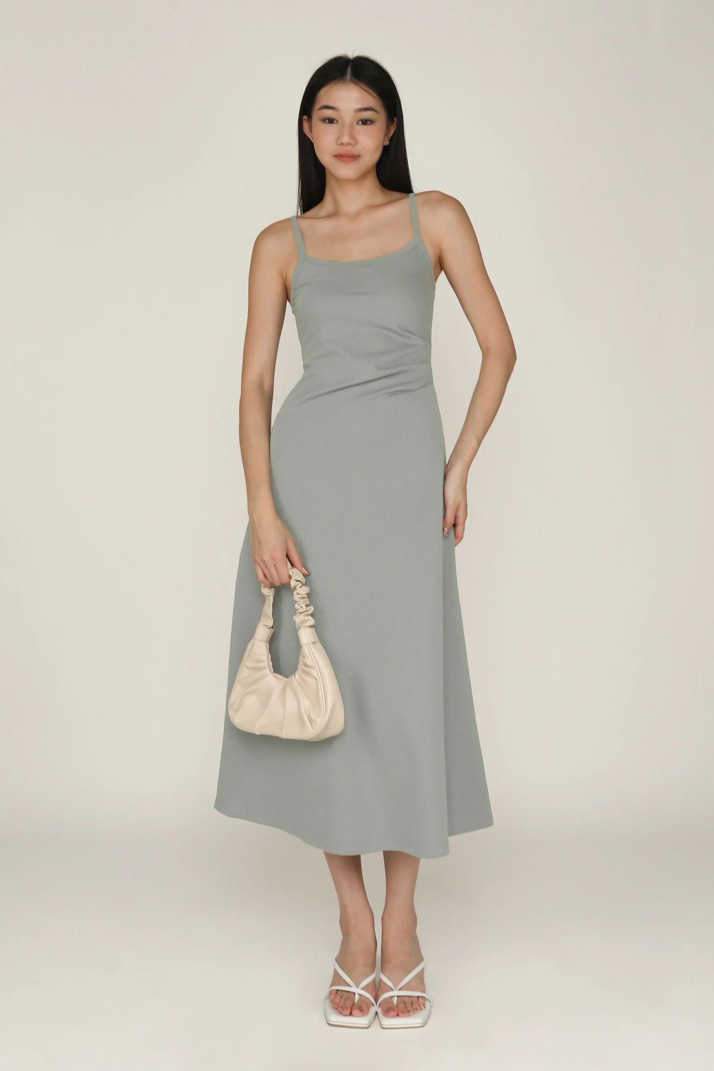 Davonne Ruched Side Flare Maxi Dress - Image 15