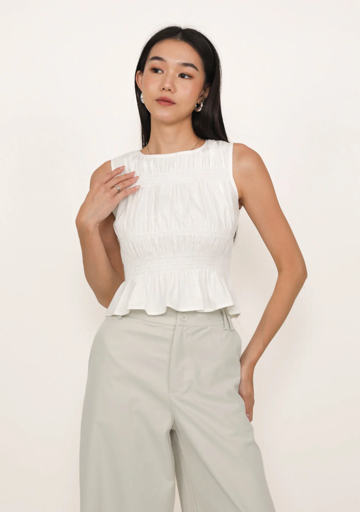 Della Shirred Top