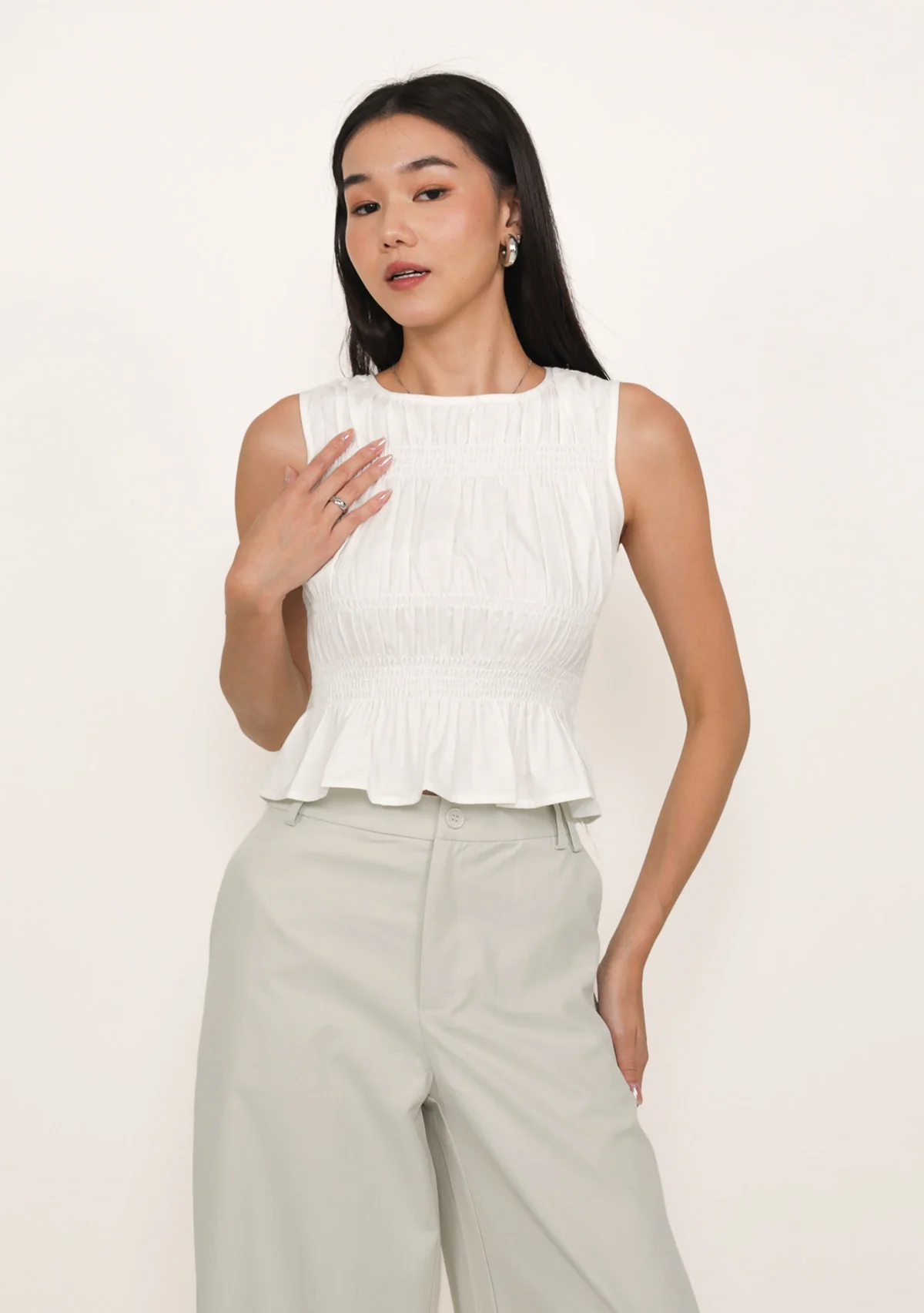 Della Shirred Top - Image 3