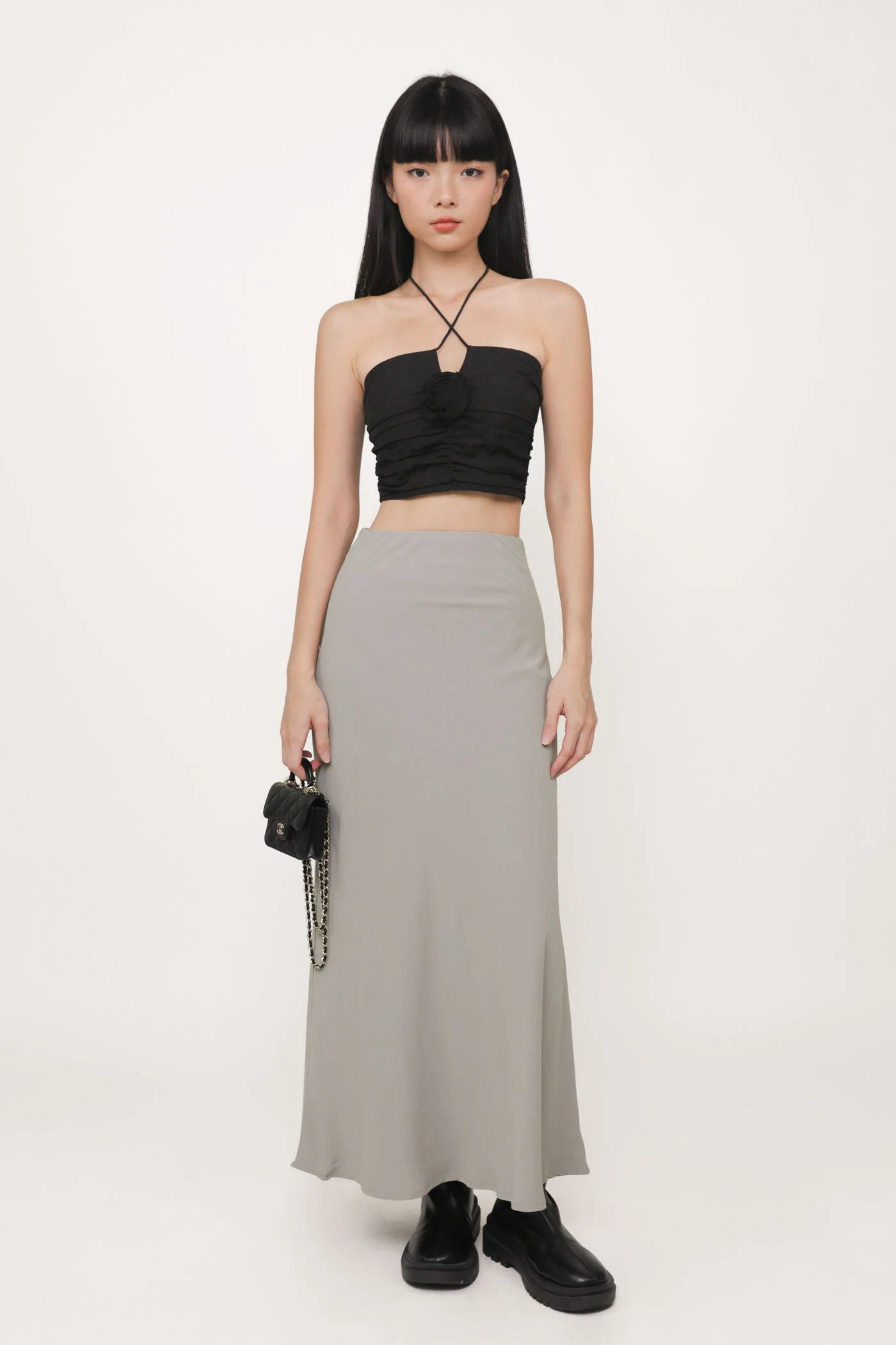 Delsy Rosette Halter Padded Top - Image 10