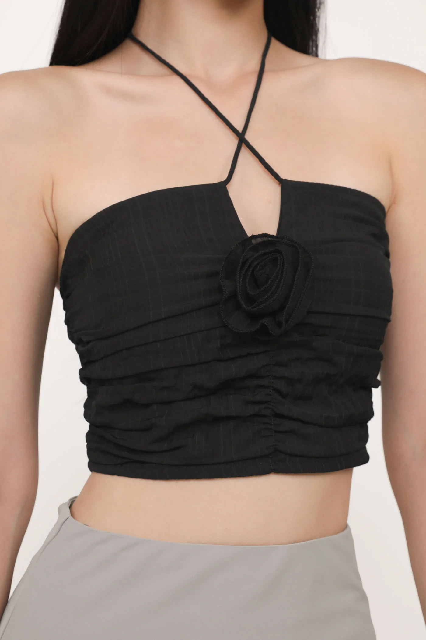 Delsy Rosette Halter Padded Top - Image 12