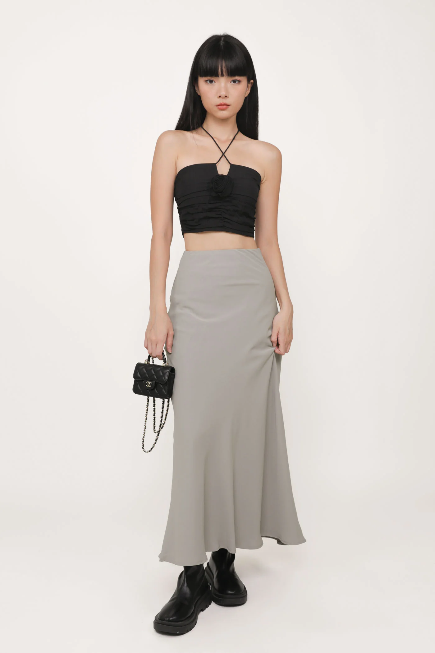 Delsy Rosette Halter Padded Top - Image 14