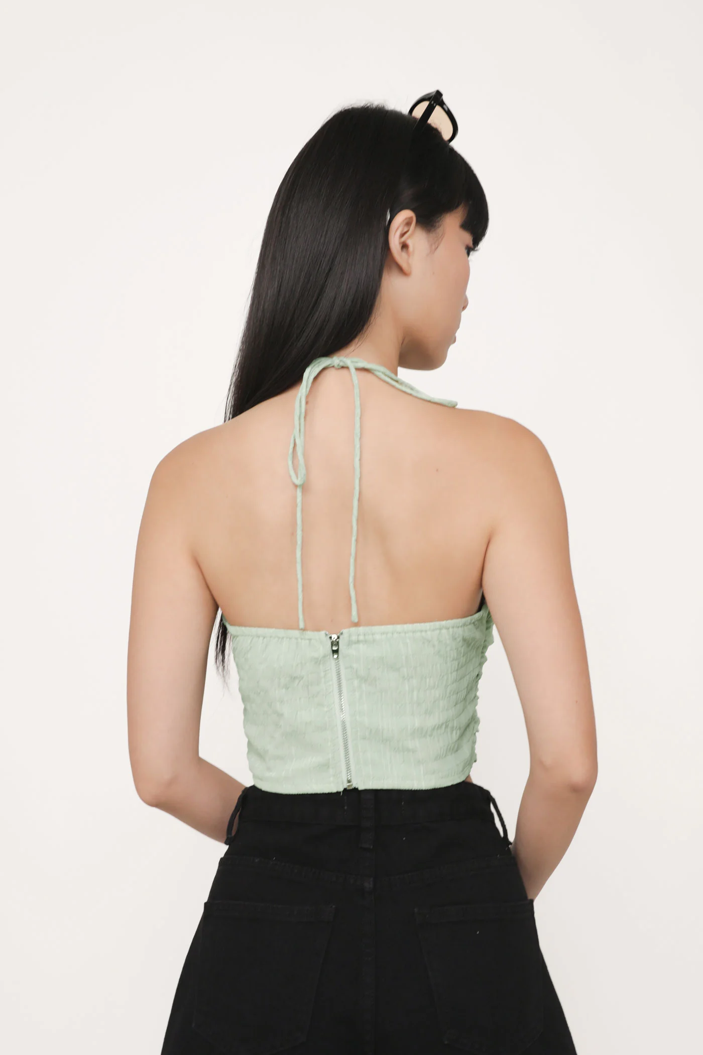 Delsy Rosette Halter Padded Top - Image 22