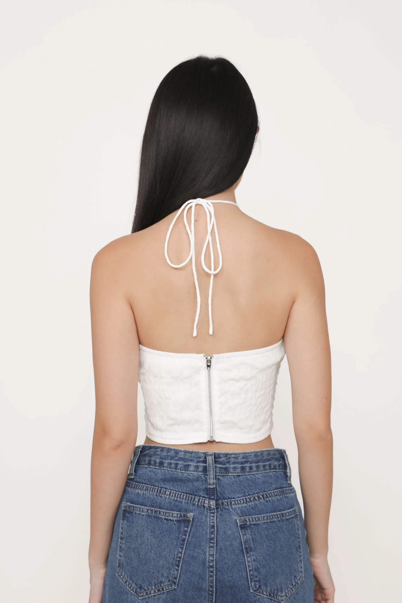 Delsy Rosette Halter Padded Top - Image 8