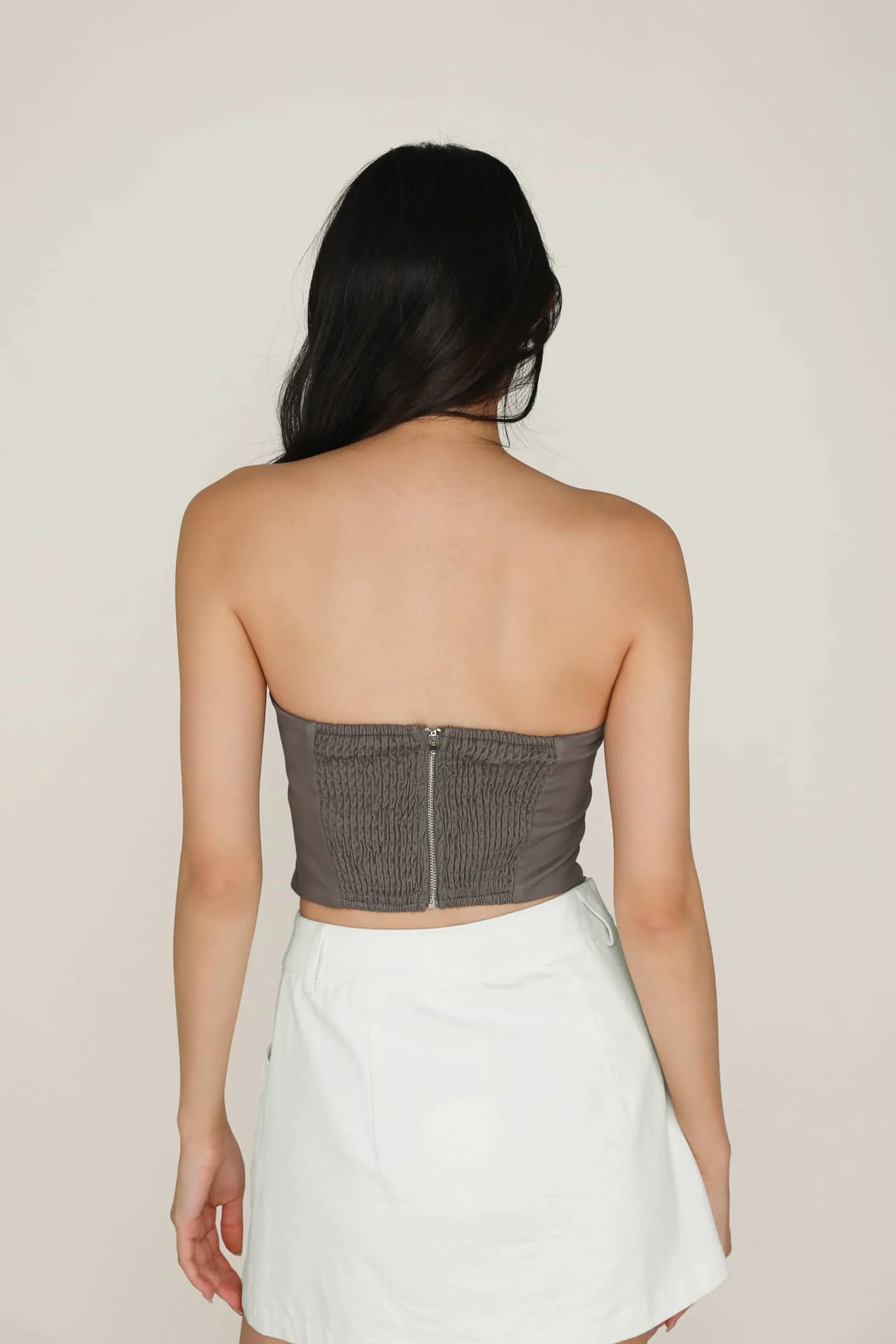 Devyn Asymmetrical Padded Tube Top - Image 15