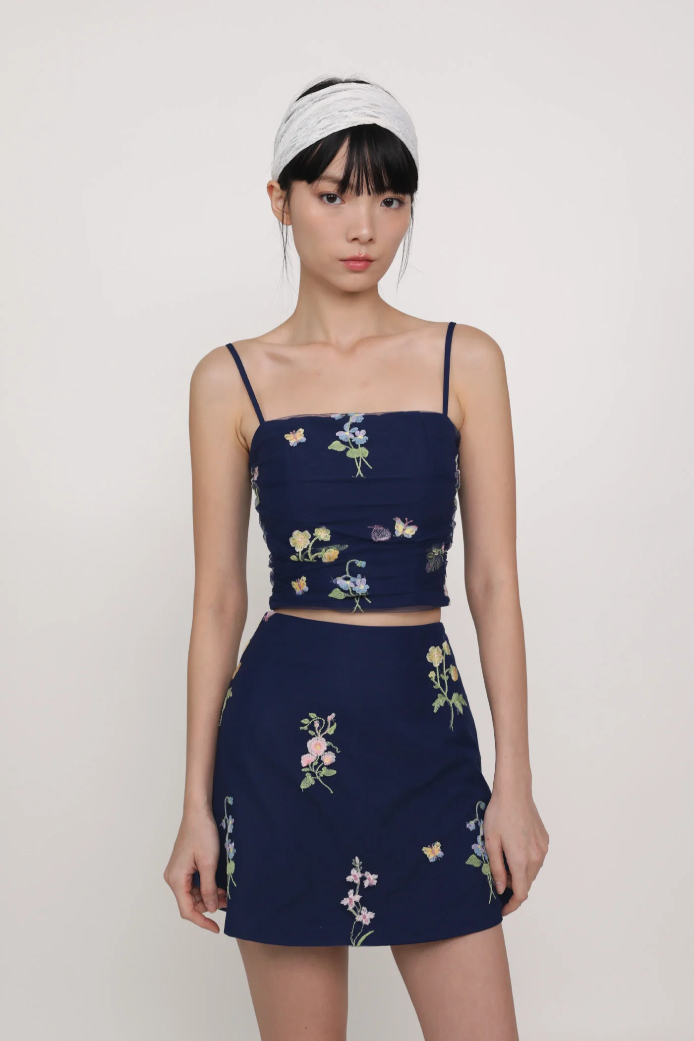 Dewi Embroidery Mesh Skorts - Image 17