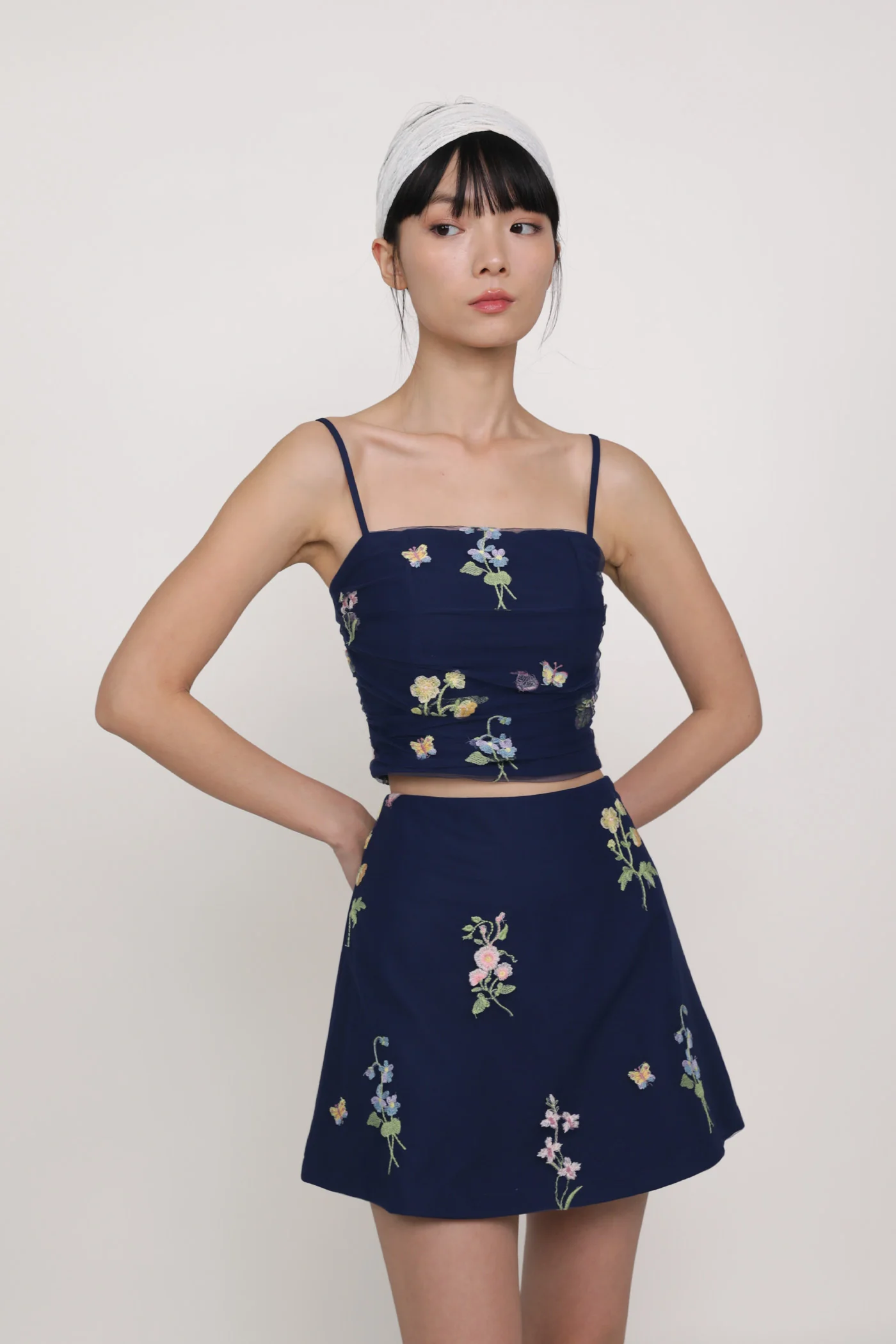 Dewi Embroidery Mesh Skorts - Image 19