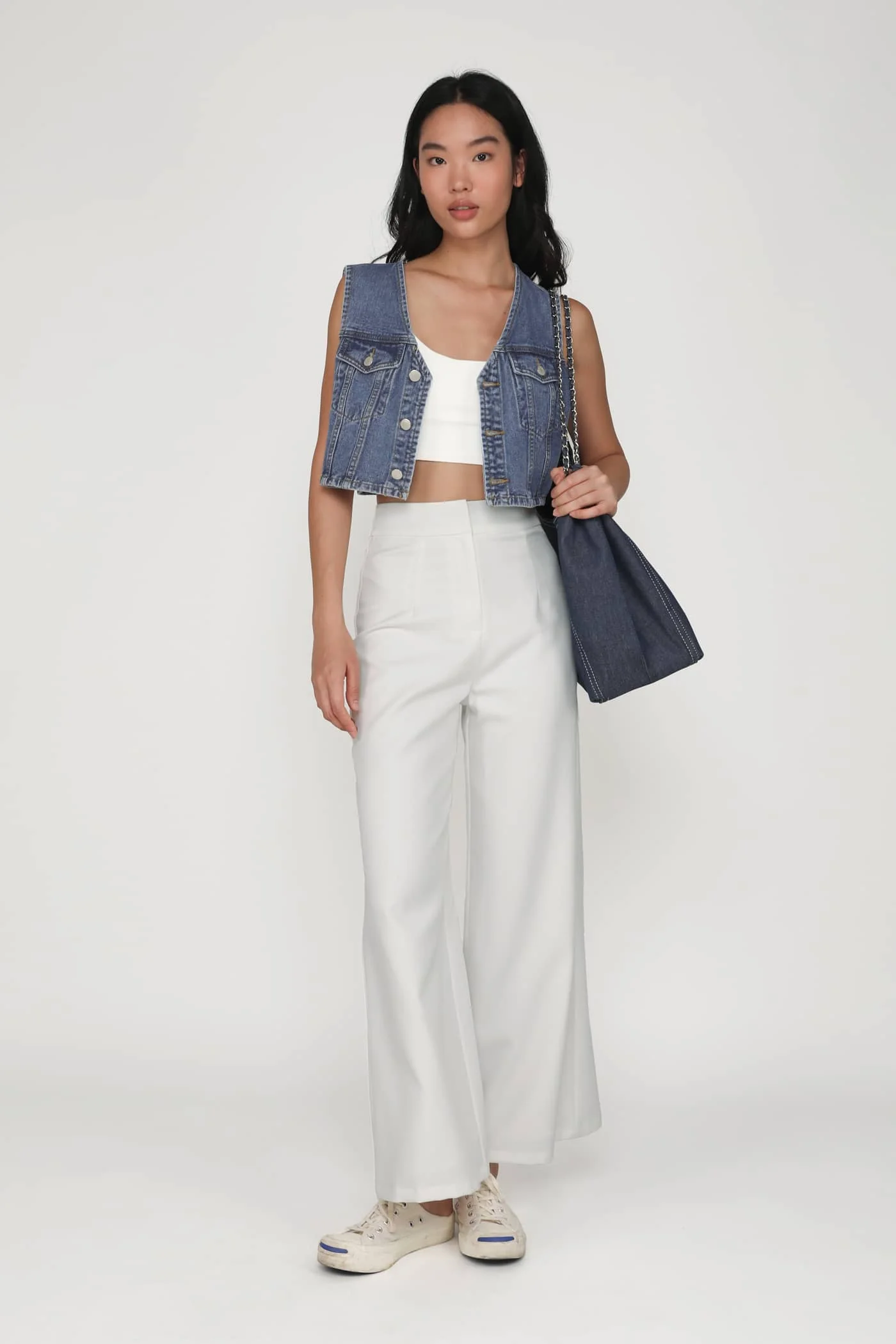 Dexter Denim Crop Vest - Image 6