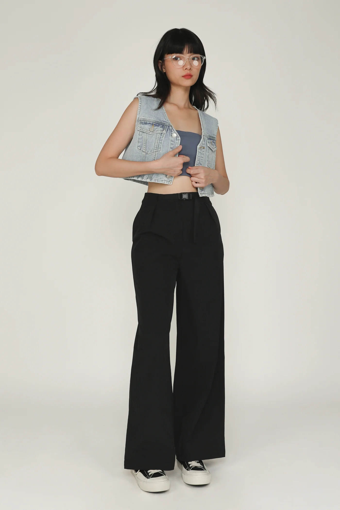 Dexter Denim Crop Vest - Image 9