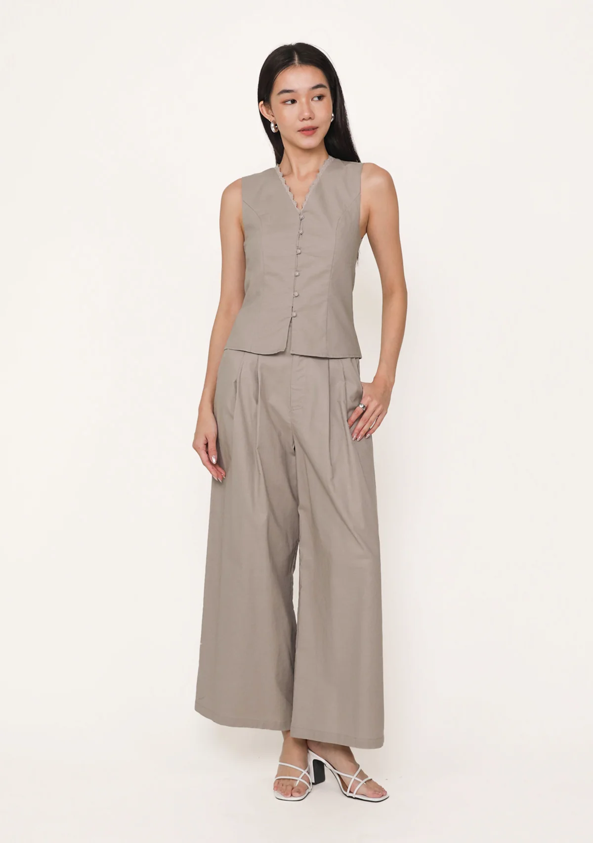 Diane Lace Trim Vest Top - Image 12