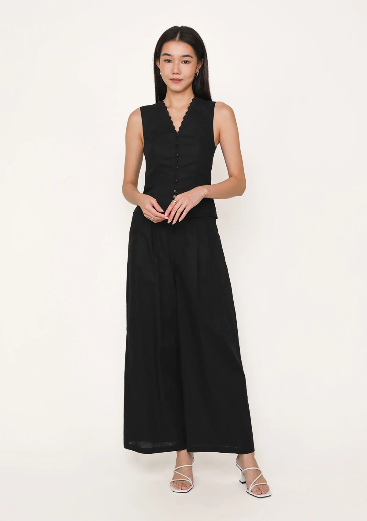 Diane Lace Trim Vest Top - Image 2