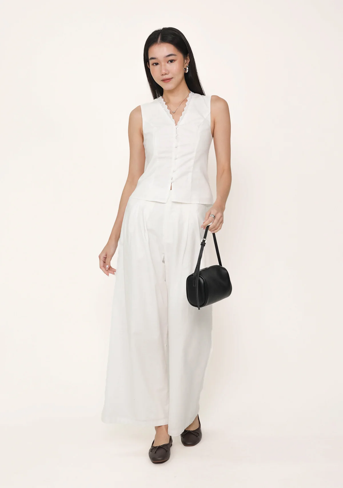 Diane Lace Trim Vest Top - Image 4