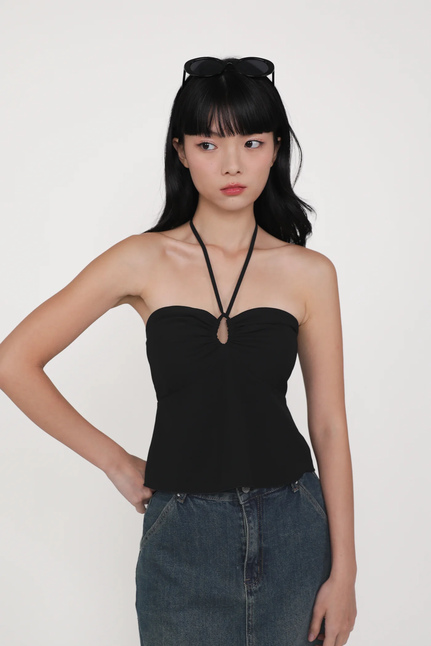 Dion Keyhole Halter Padded Top - Image 9