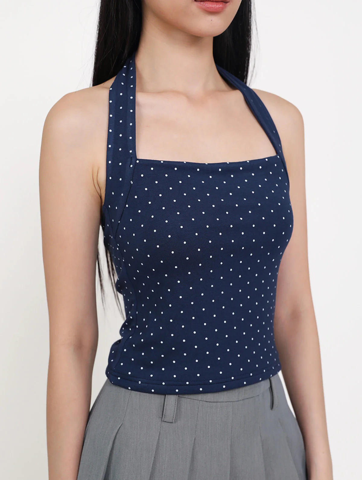 Store Exclusive Dionne Padded Halter Top (Polka Dot) - Image 11