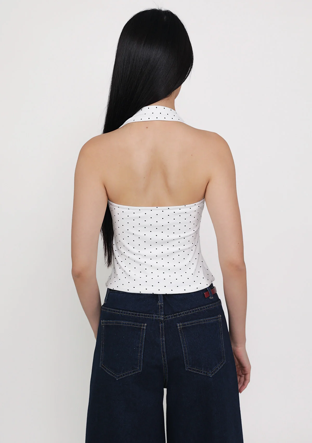 Store Exclusive Dionne Padded Halter Top (Polka Dot) - Image 16