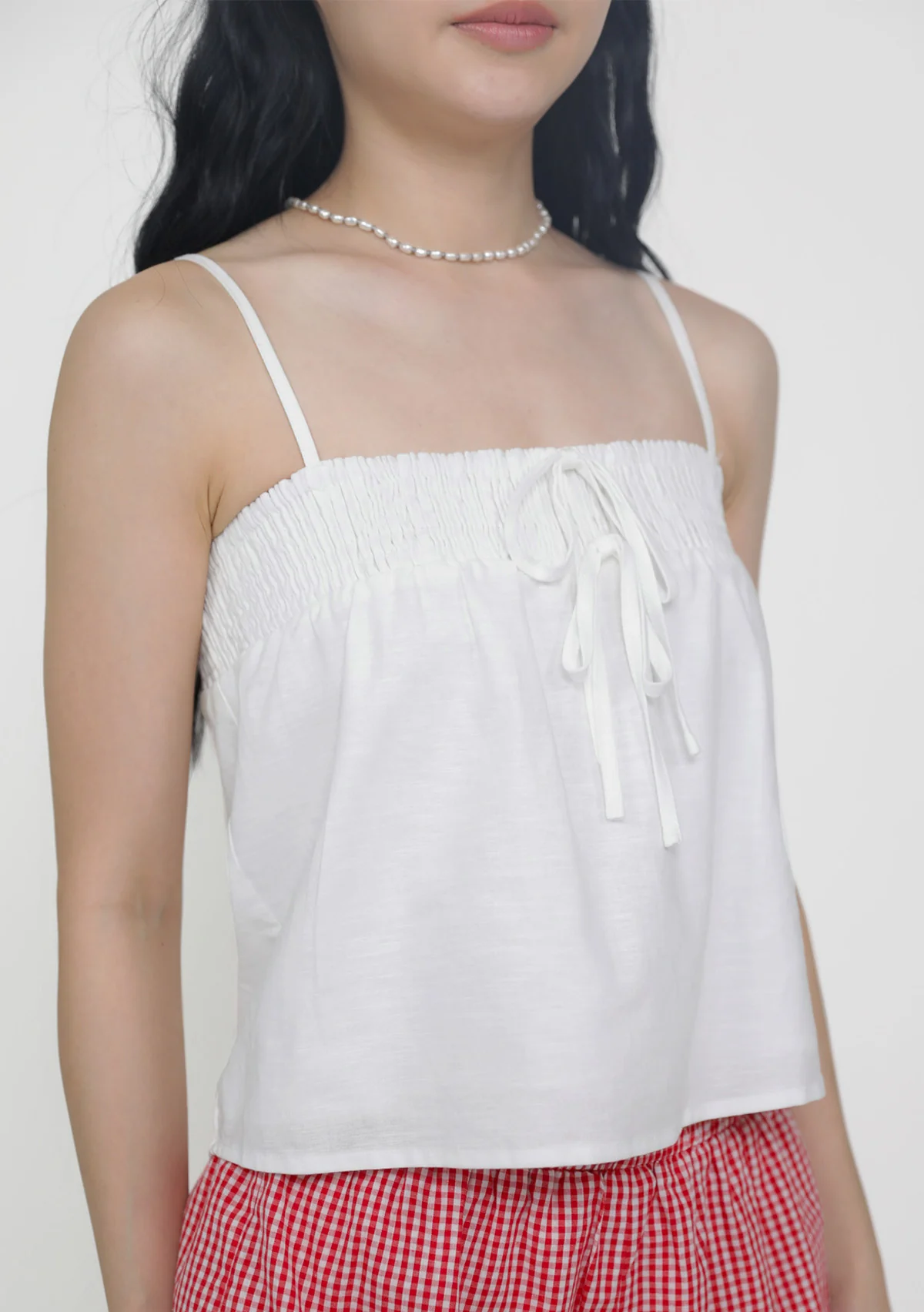 Rhea Ribbon Smocked Top - Image 10