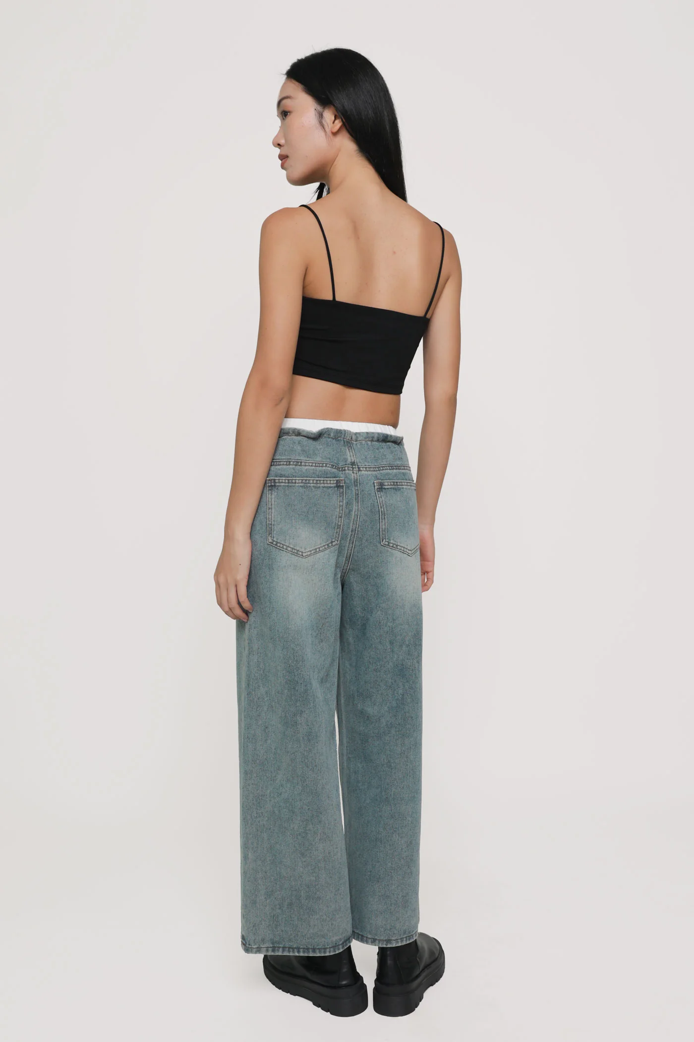 Douglas Drawstring Boxer Denim Jeans - Image 6