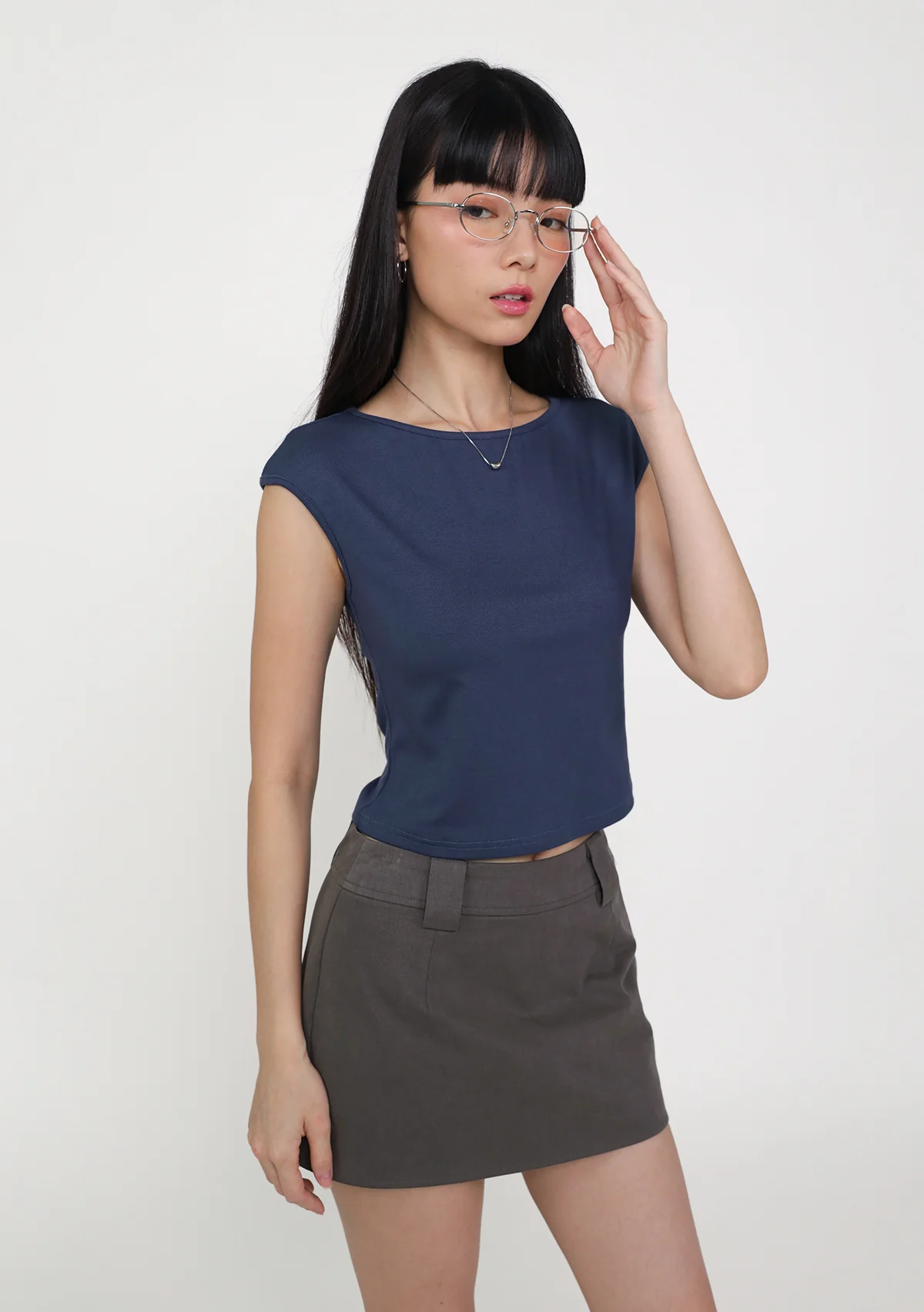Drea Basic Boat Neck Top - Image 12