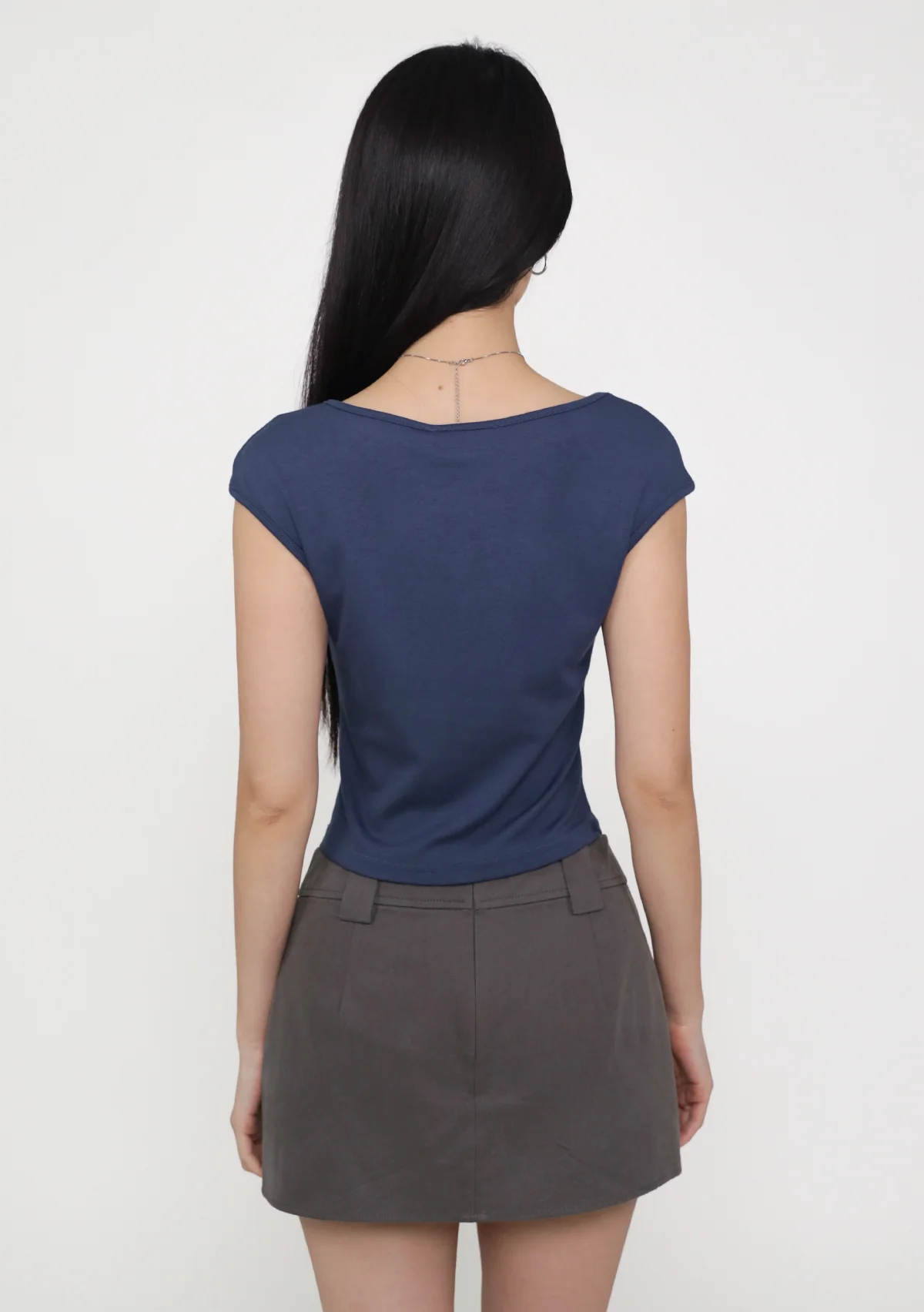 Drea Basic Boat Neck Top - Image 14