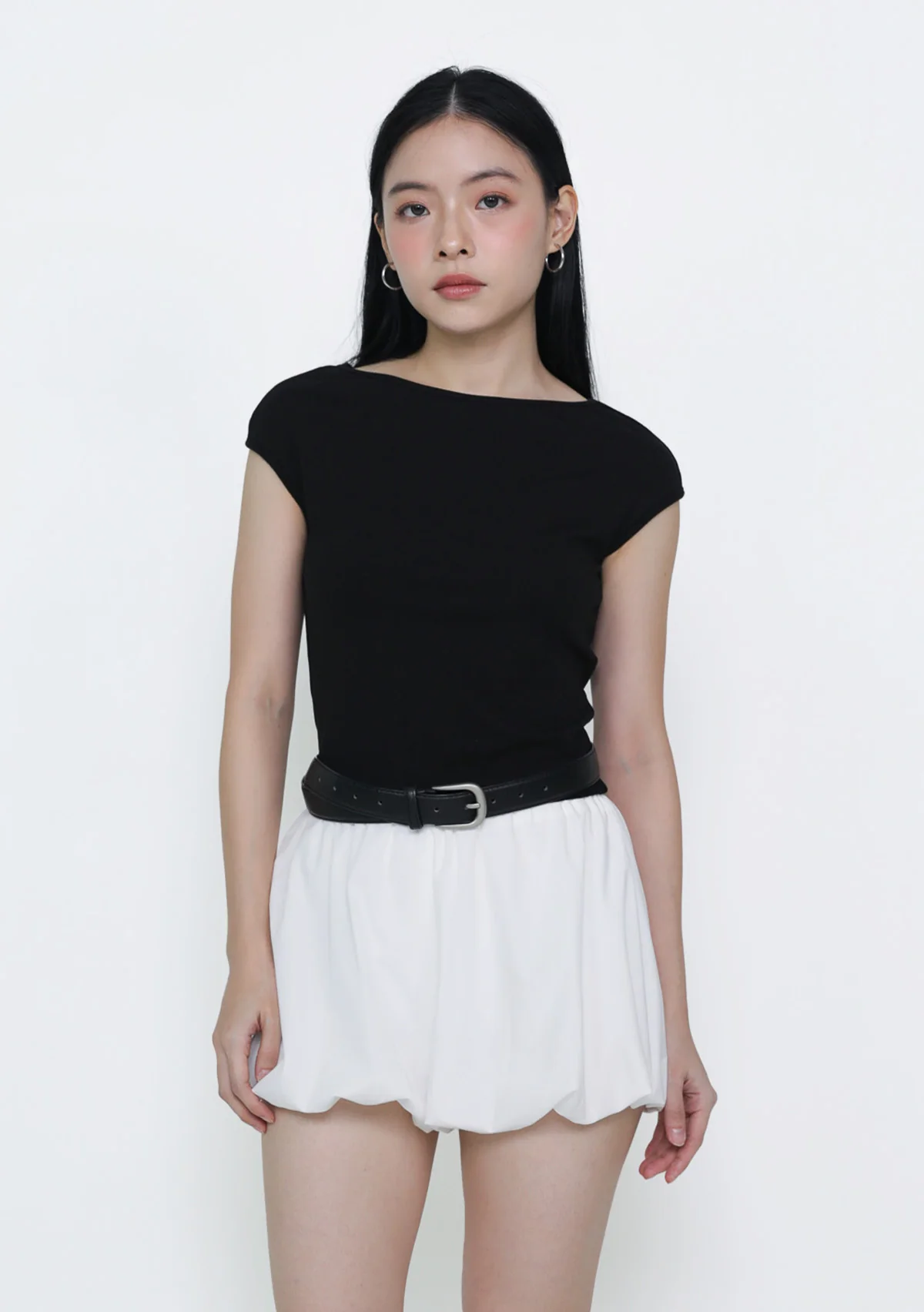 Drea Basic Boat Neck Top - Image 16