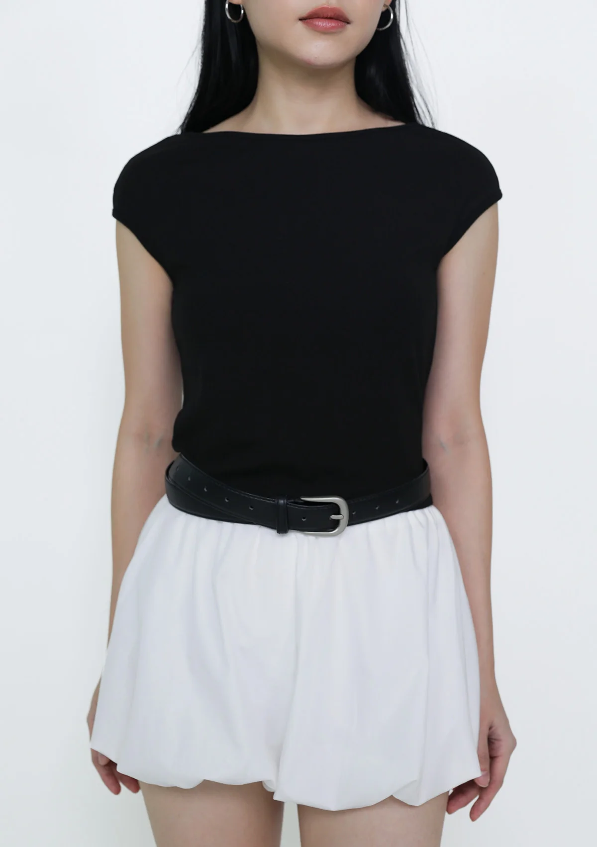 Drea Basic Boat Neck Top - Image 18