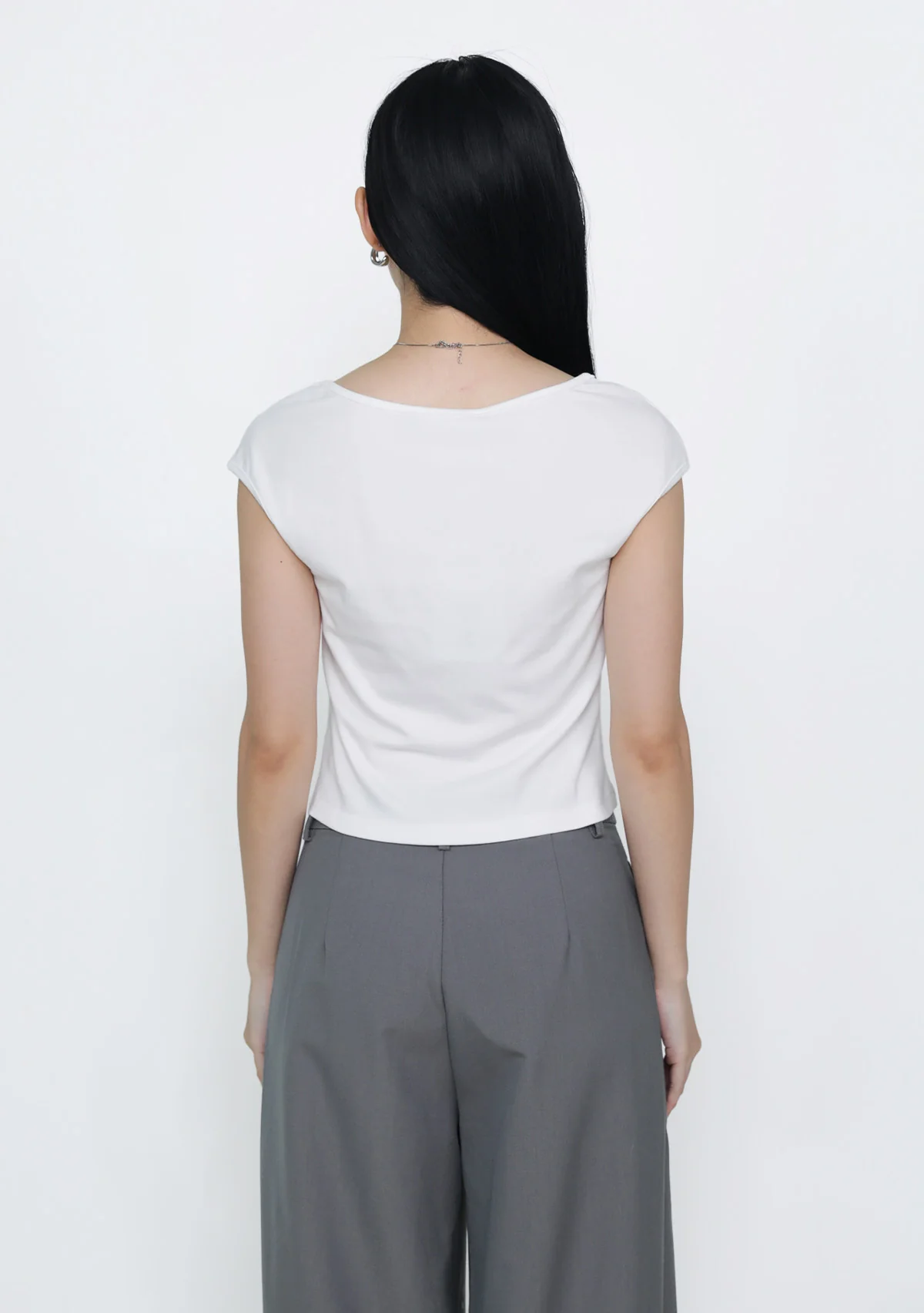 Drea Basic Boat Neck Top - Image 23