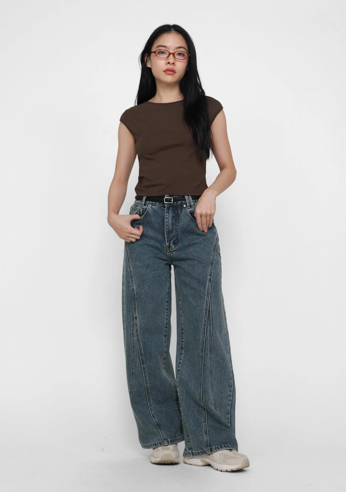 Drea Basic Boat Neck Top - Image 24