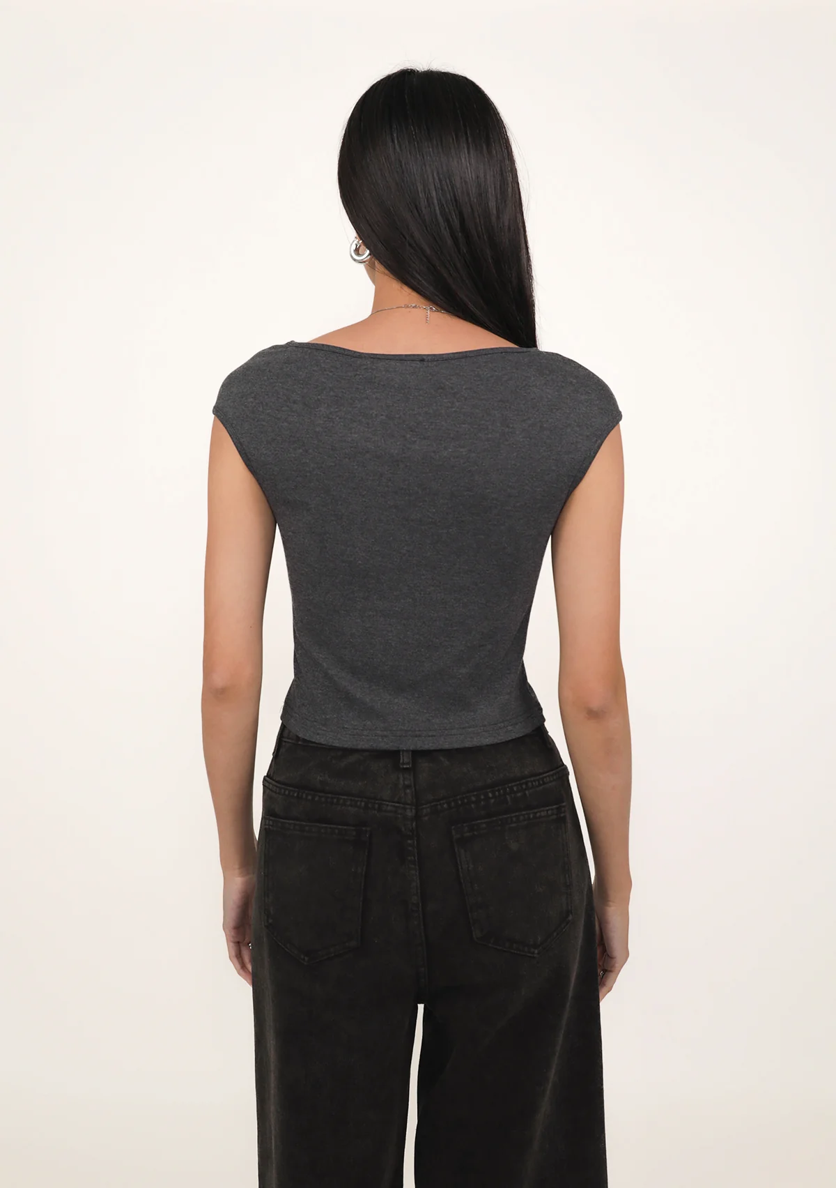 Drea Basic Boat Neck Top - Image 31