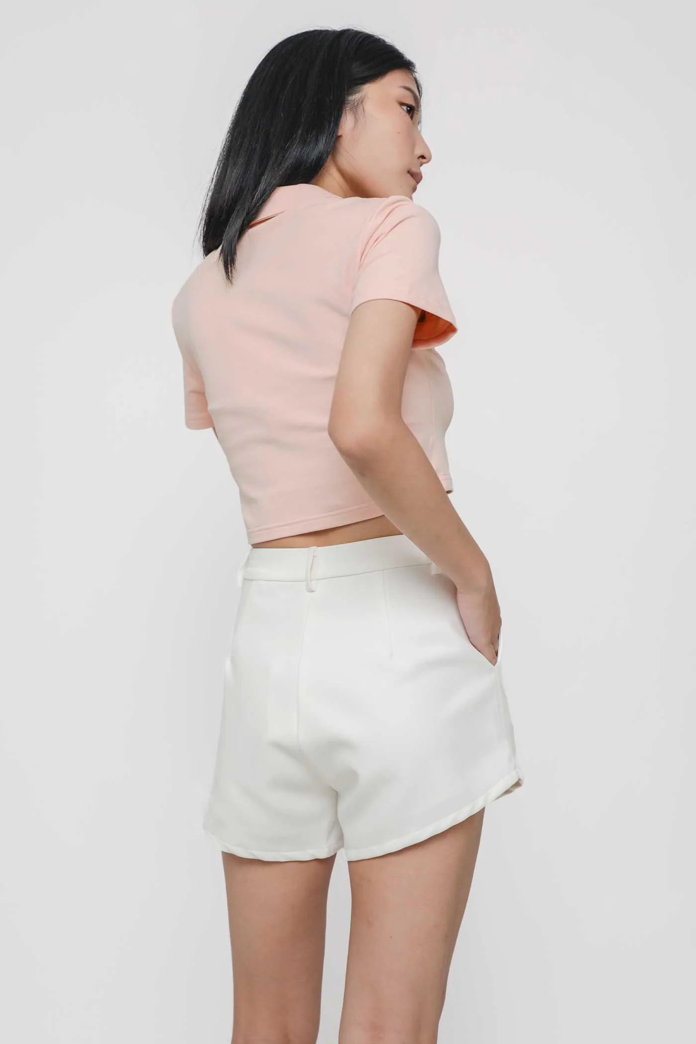 Drew Curved Hem Shorts - Image 6