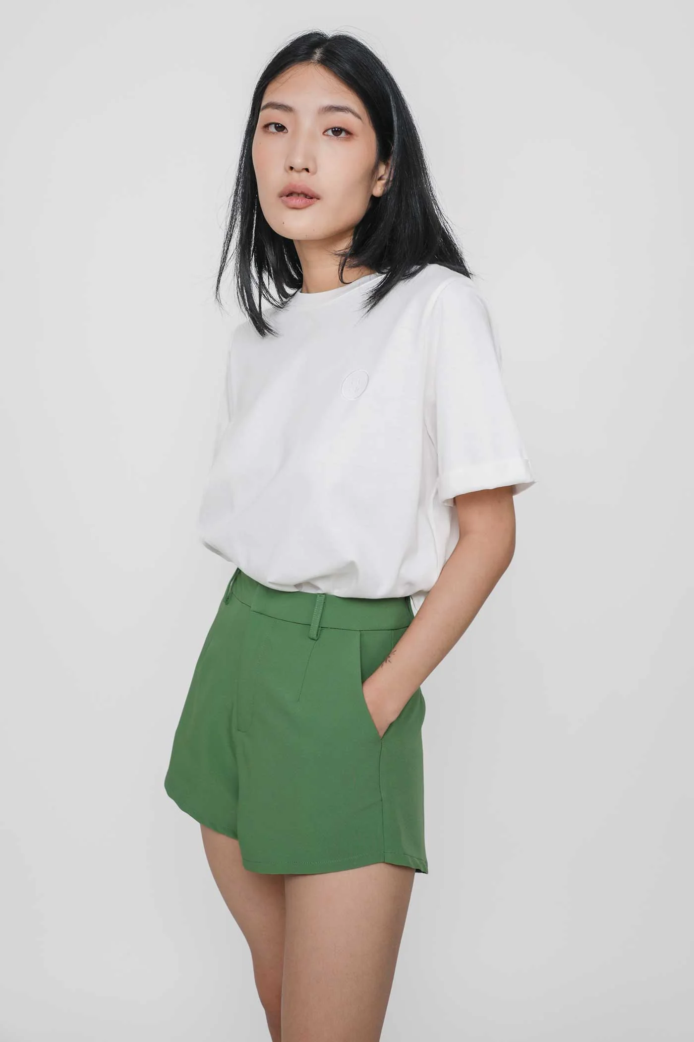 Drew Curved Hem Shorts - Image 9