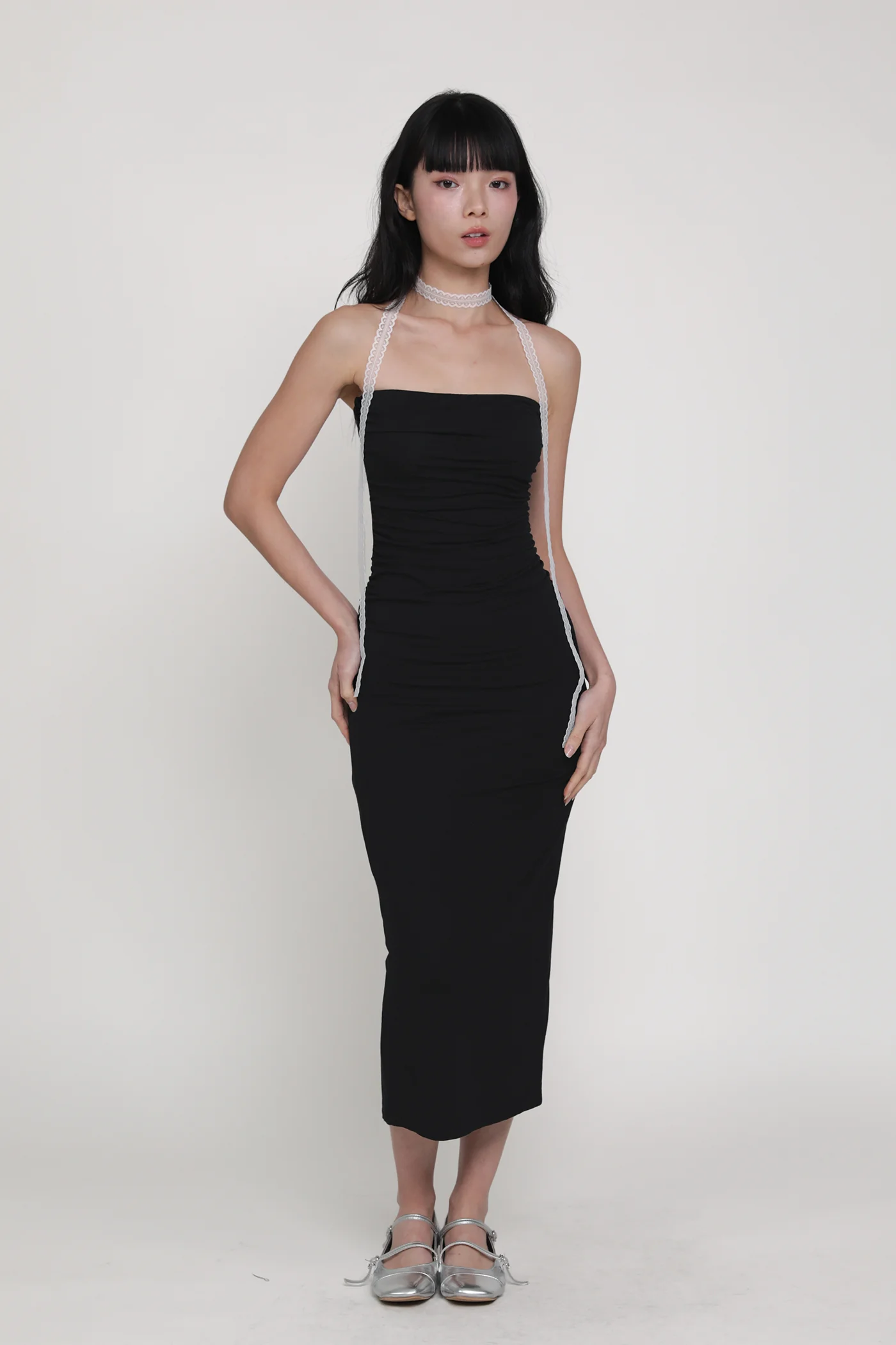 Dyllis Ruched Tube Padded Maxi Dress - Image 18