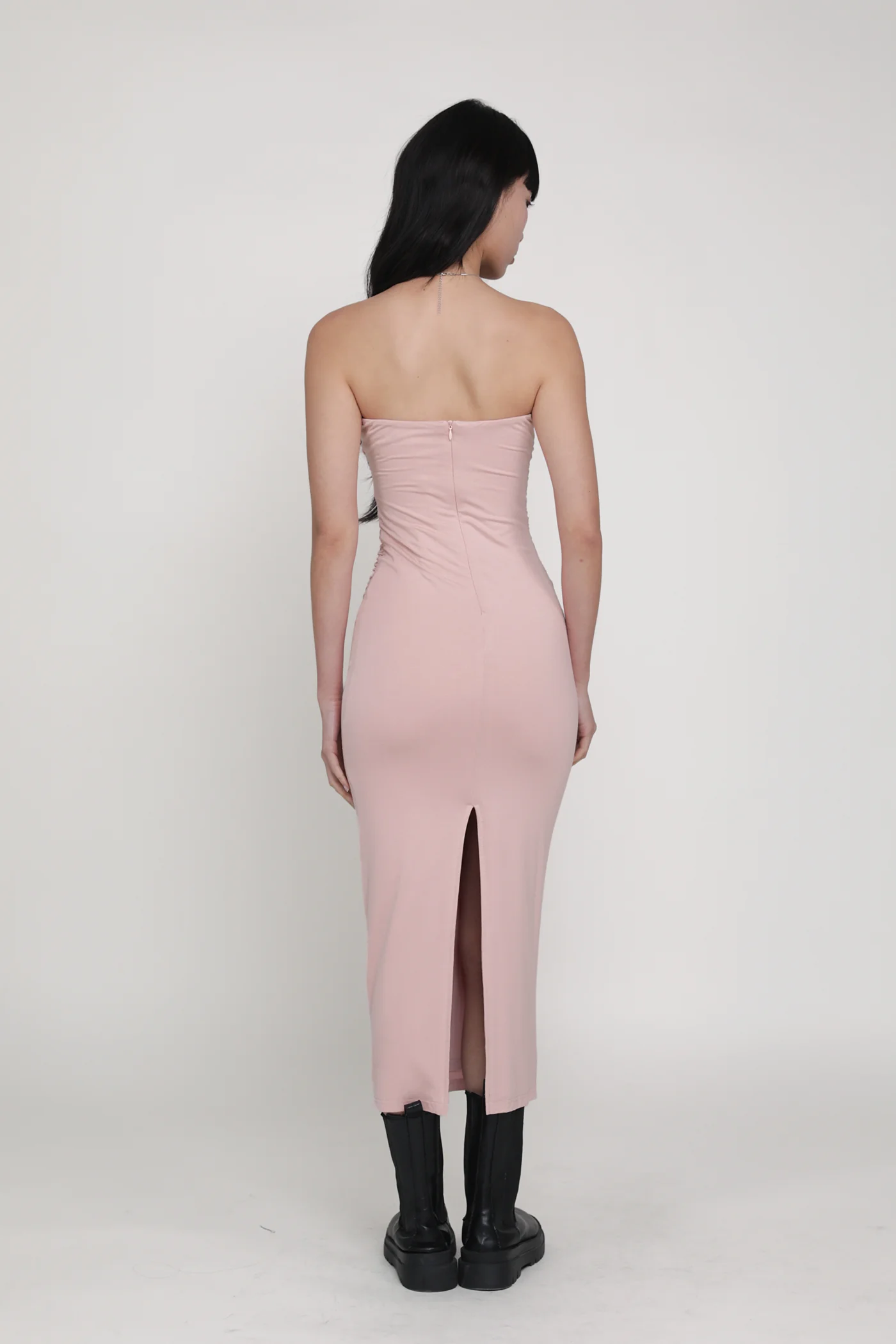 Dyllis Ruched Tube Padded Maxi Dress - Image 28