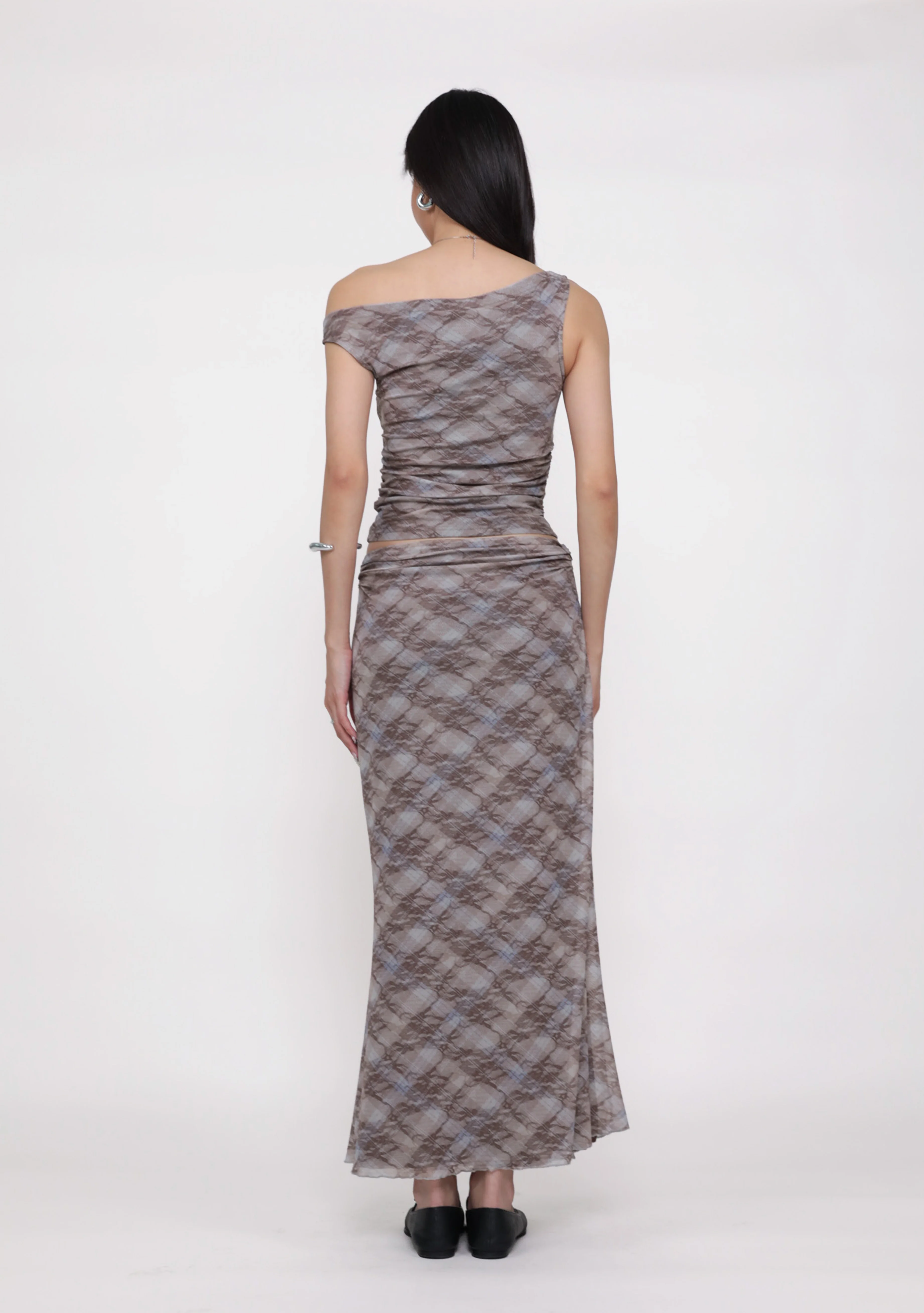 Elara Mesh Fishtail Maxi Skirt (Prints) - Image 11