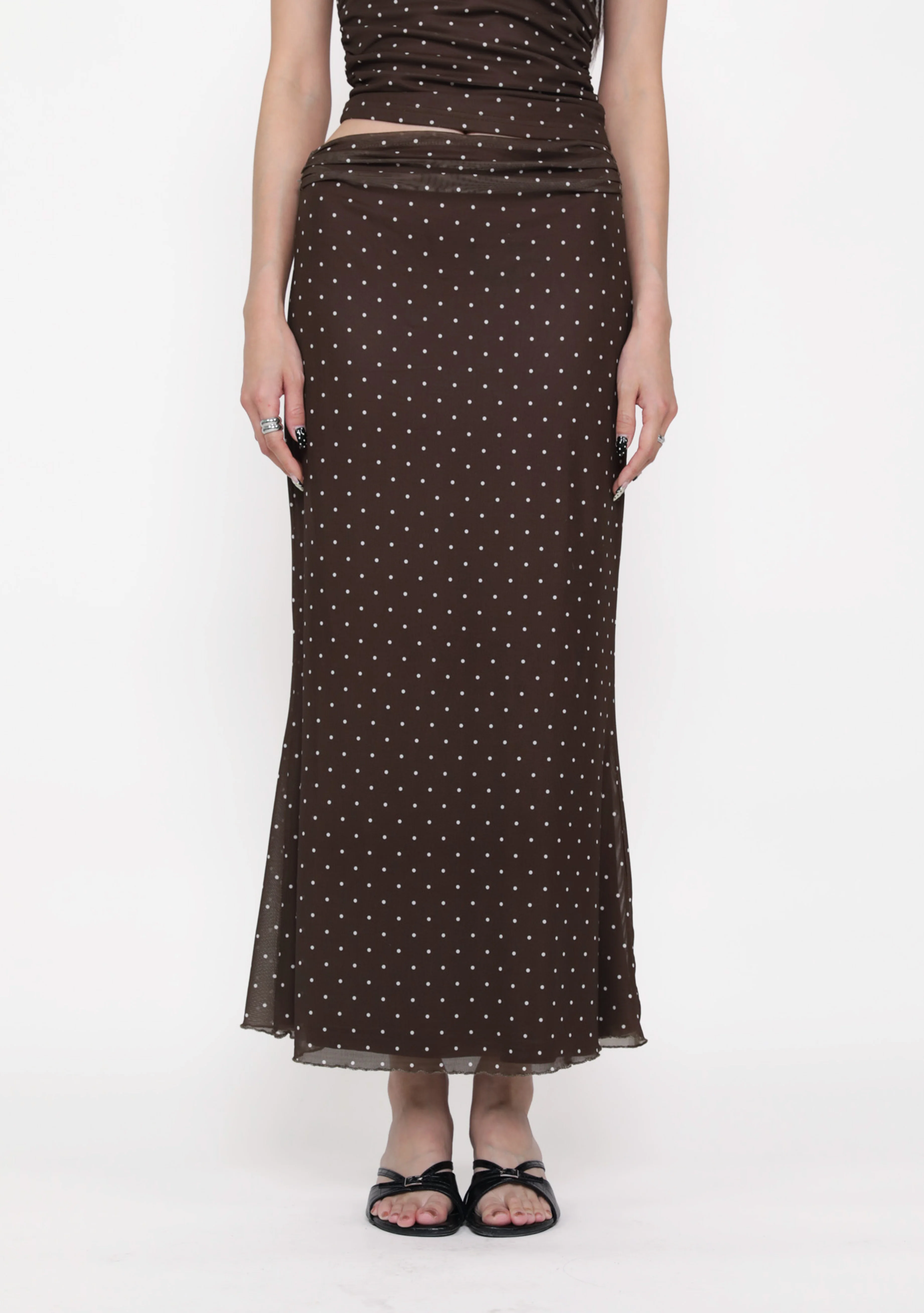 Elara Mesh Fishtail Maxi Skirt (Prints) - Image 14