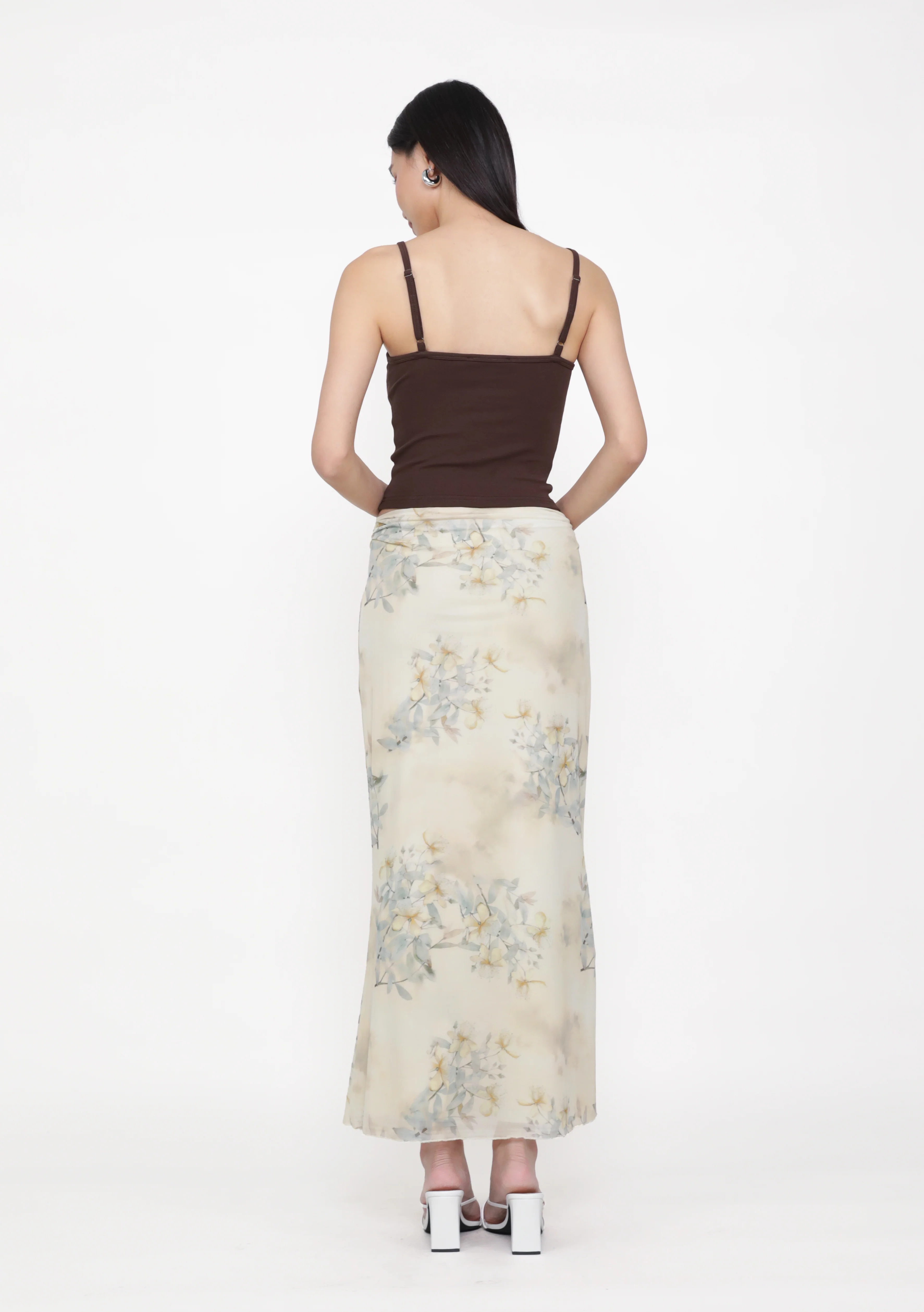 Elara Mesh Fishtail Maxi Skirt (Prints) - Image 7